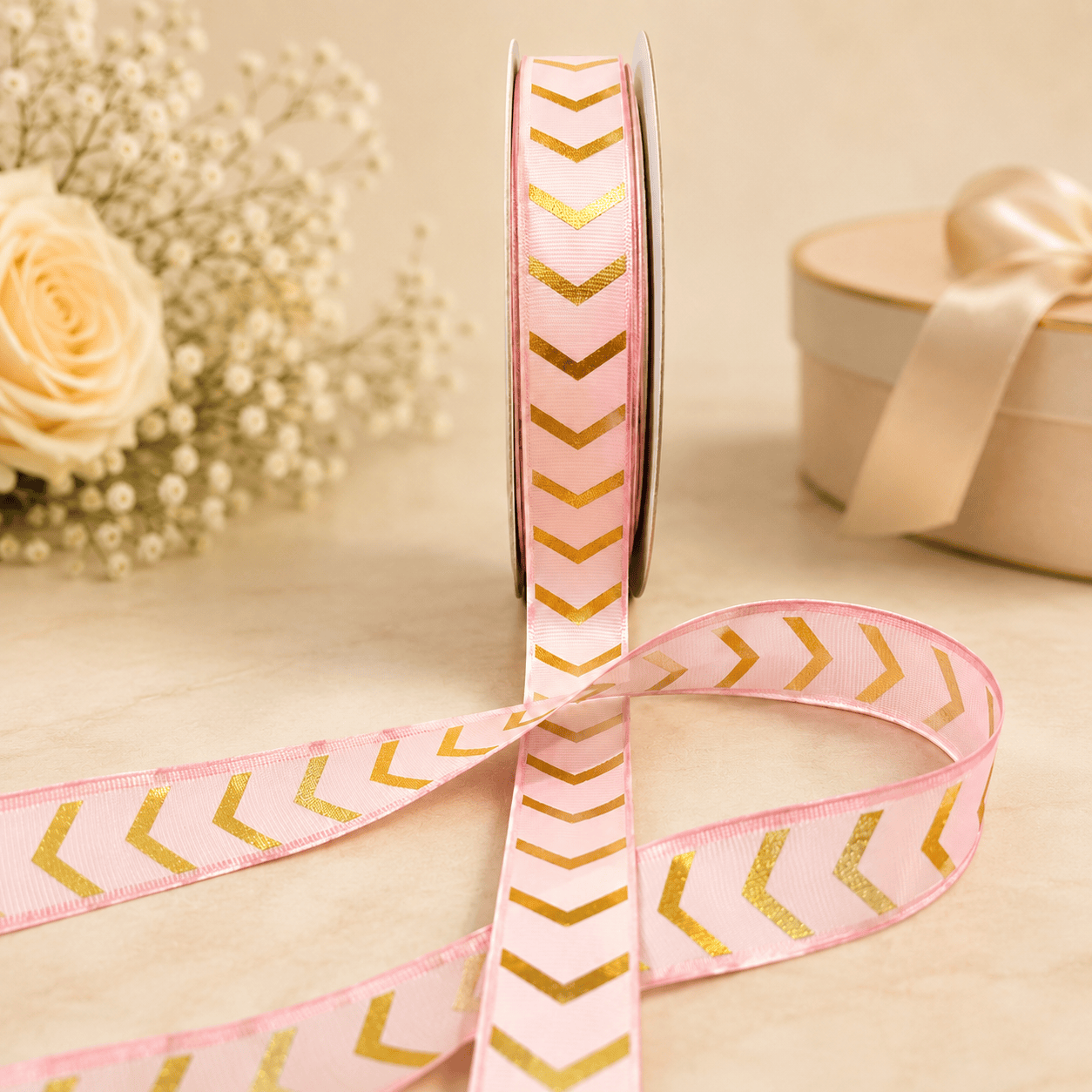Golden Arrow Grosgrain Ribbon | 1 Inch