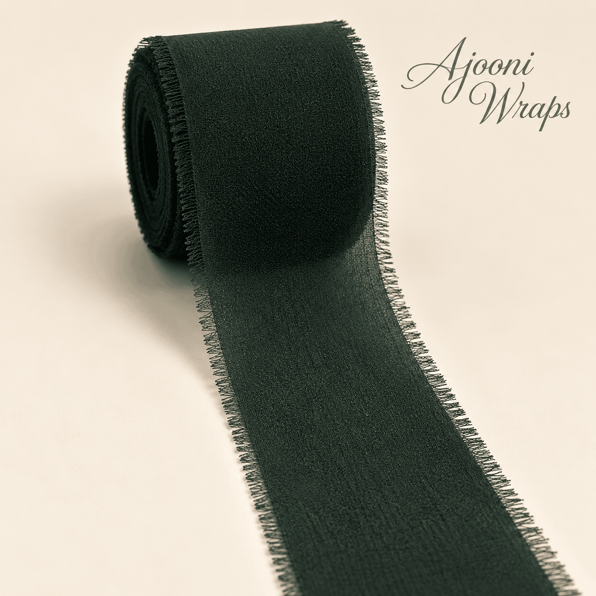 Luxury Frayed Edge Fabric Ribbon | 5 Yards |