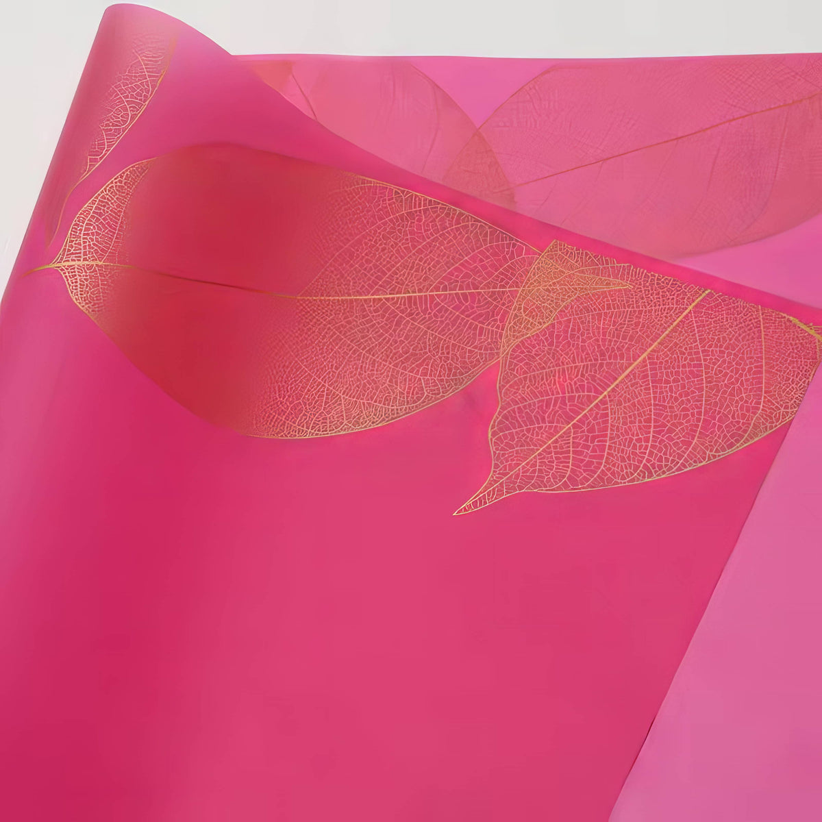 Premium Golden Leaf Floral  Bouquet & Gift Wrap