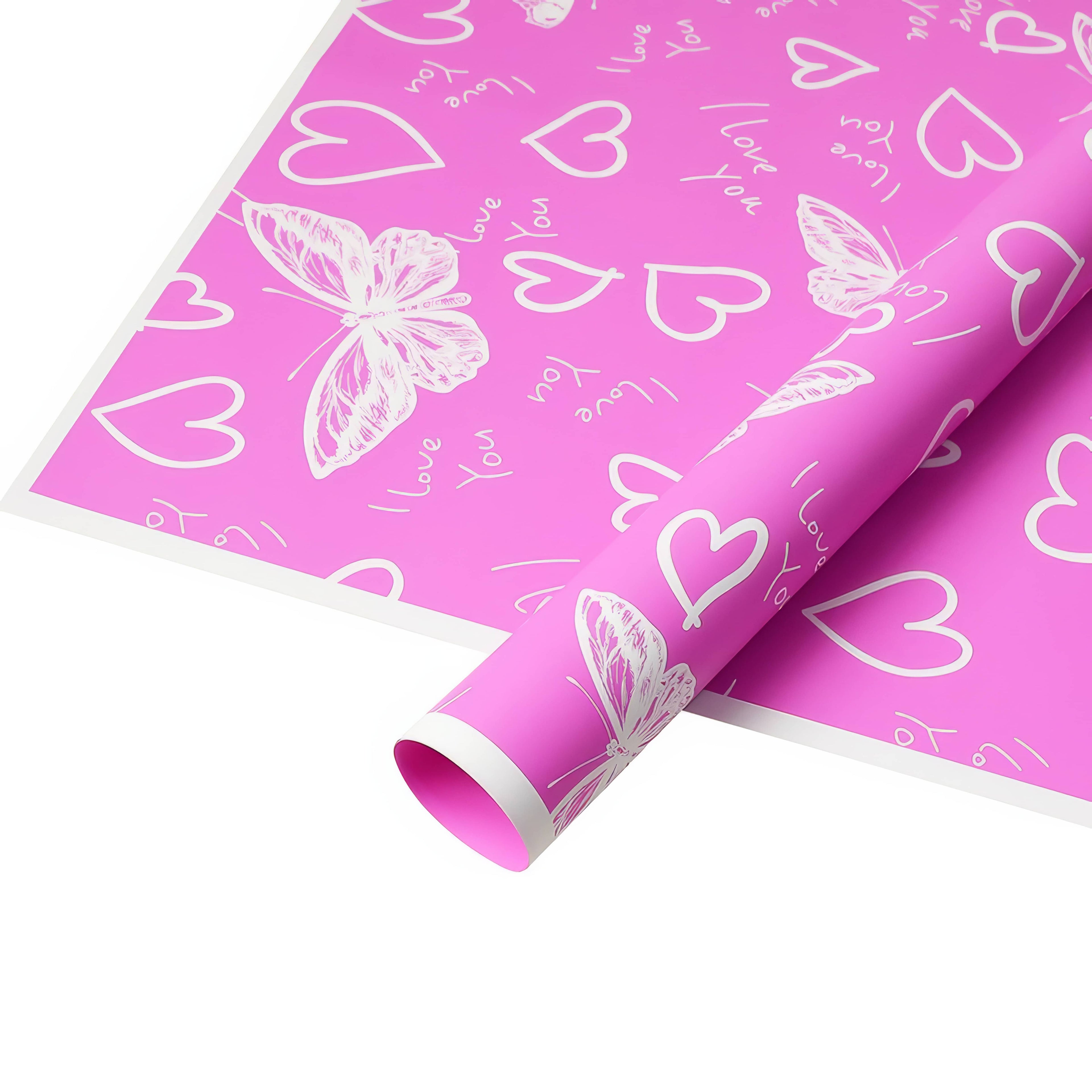 Butterfly Love Heart Bouquet Wrap