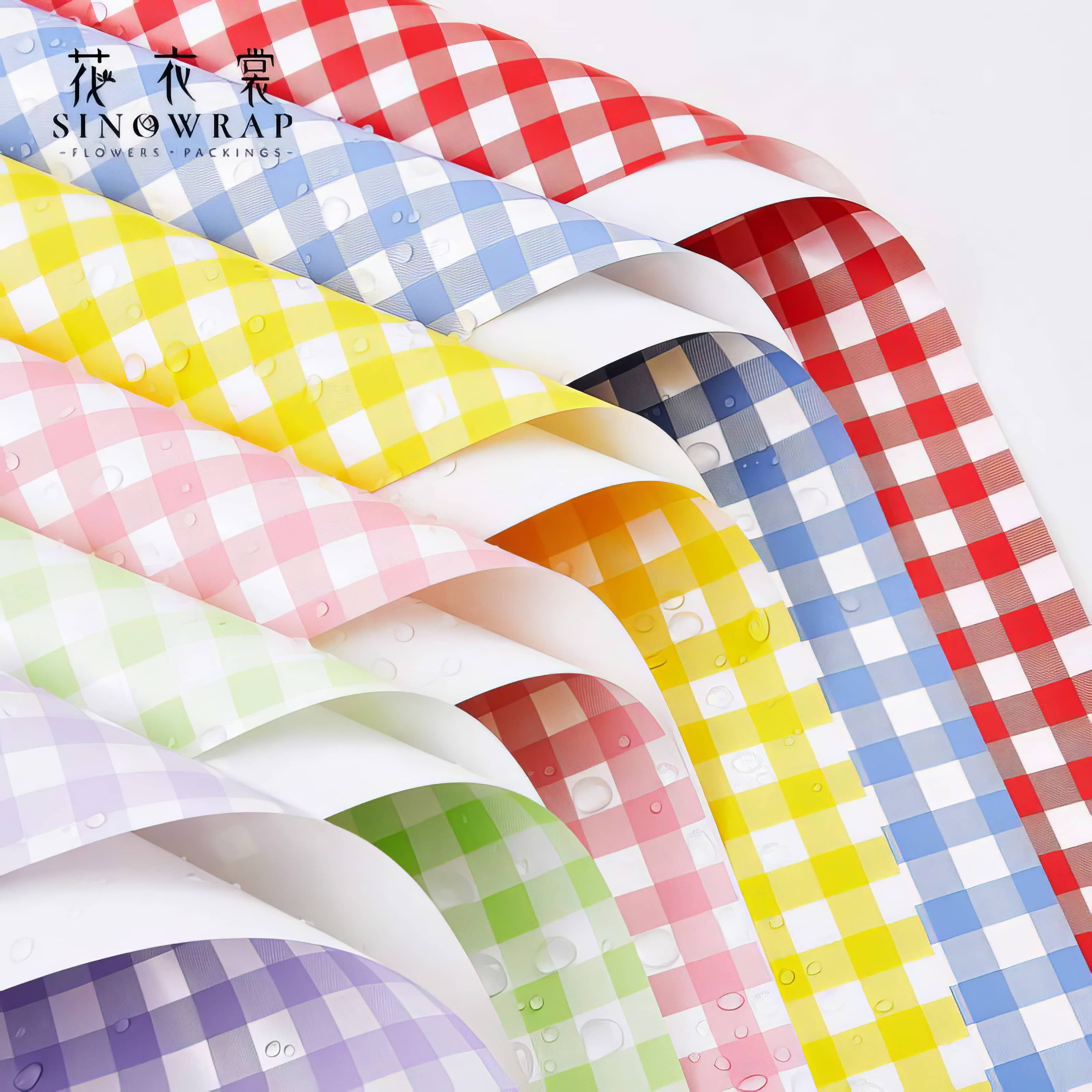 Pastel Check Bouquet &amp; Gift Wrap