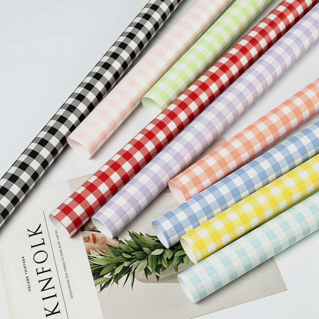 Pastel Check Bouquet &amp; Gift Wrap