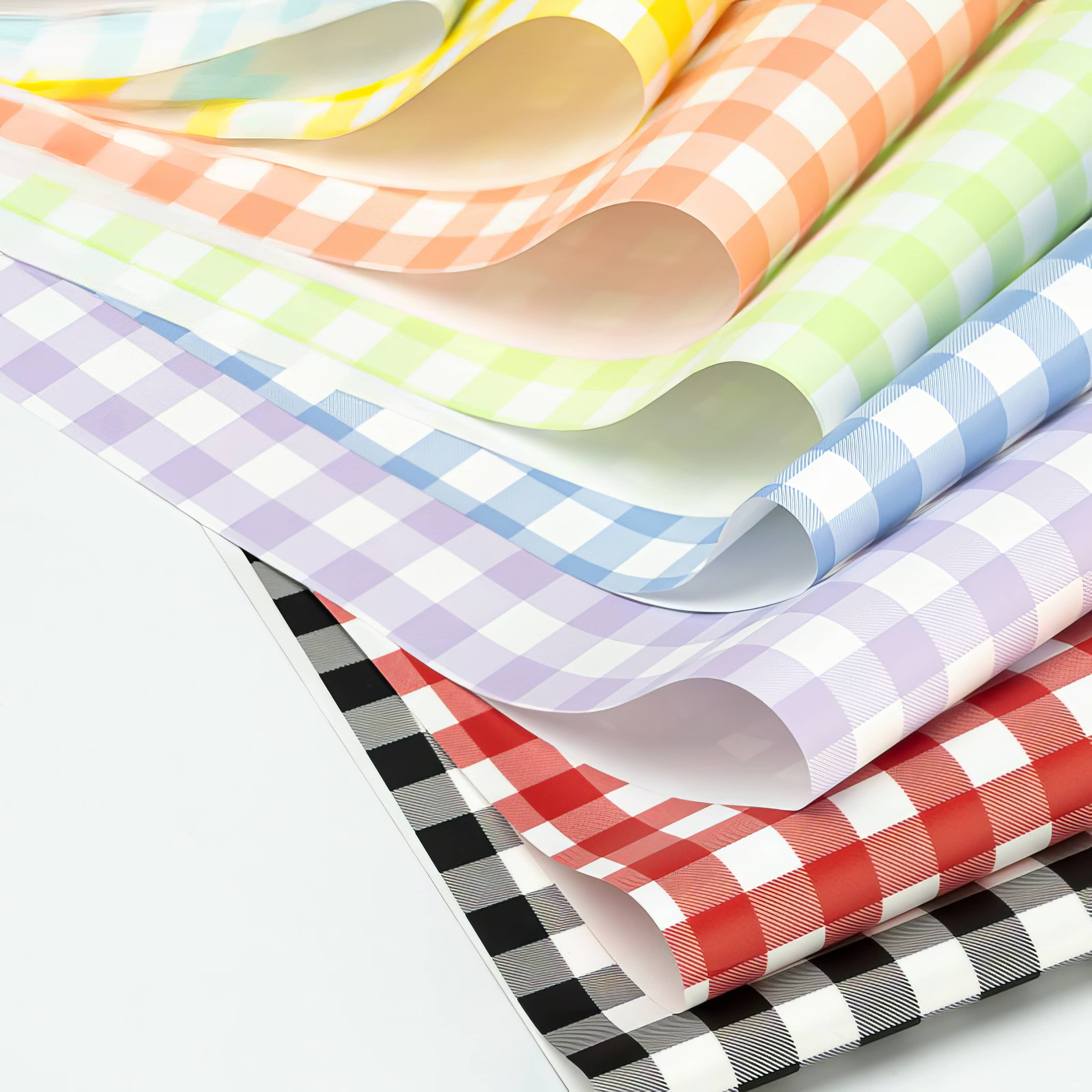 Pastel Check Bouquet &amp; Gift Wrap
