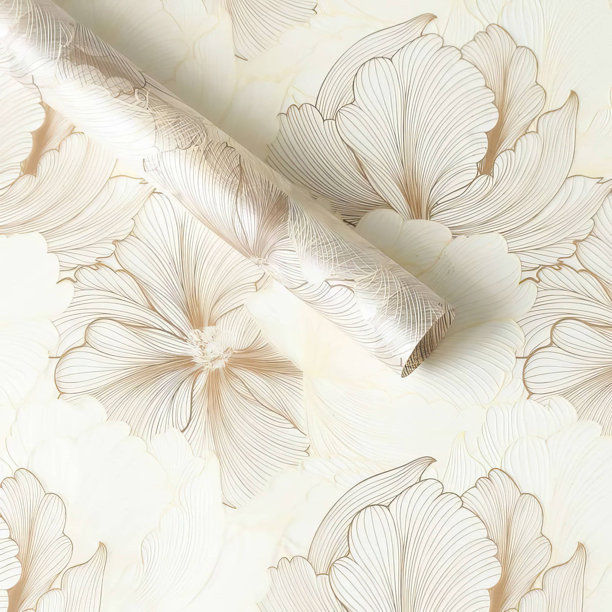 Premium Floral Sketch Bouquet Wrapping Sheets 🌸✨