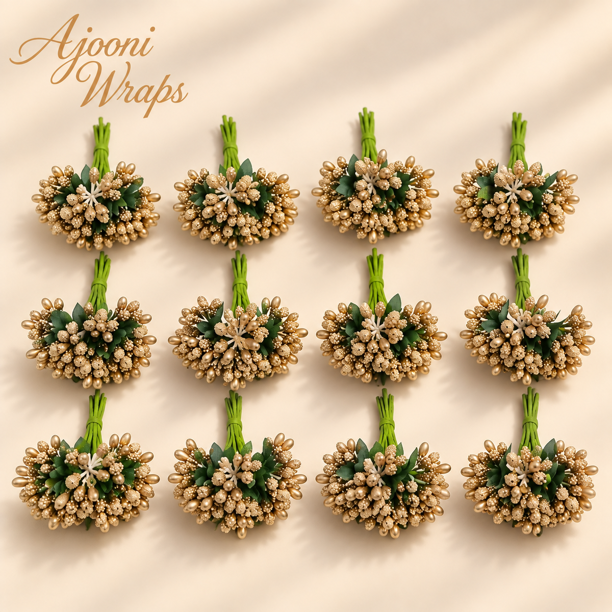 Premium Golden Pollen Floral Pick
