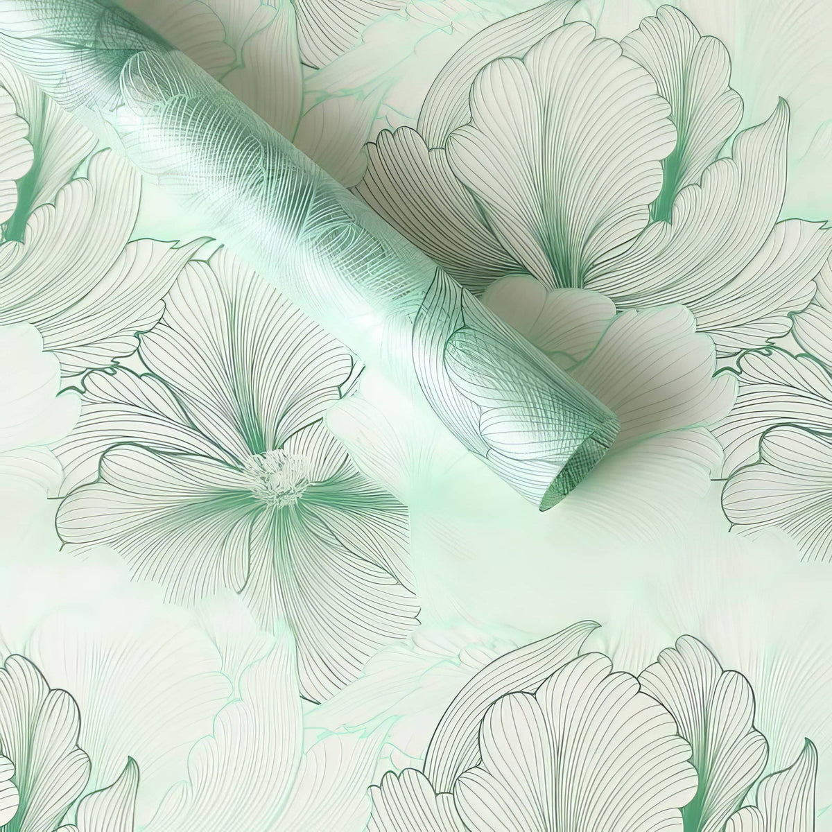 Premium Floral Sketch Bouquet Wrapping Sheets 🌸✨