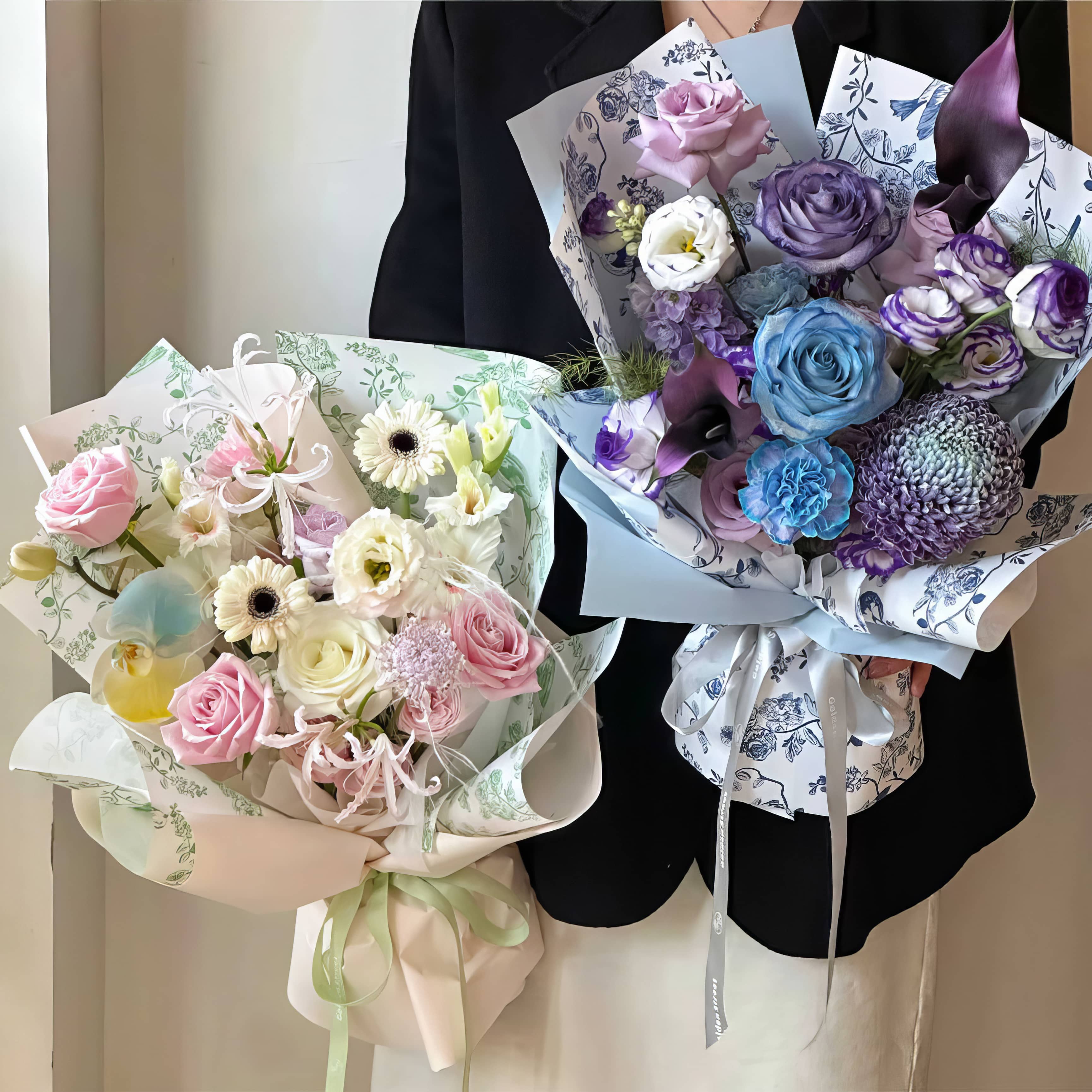 Botanical Aviary Elegance Bouquet & Gift Wrap