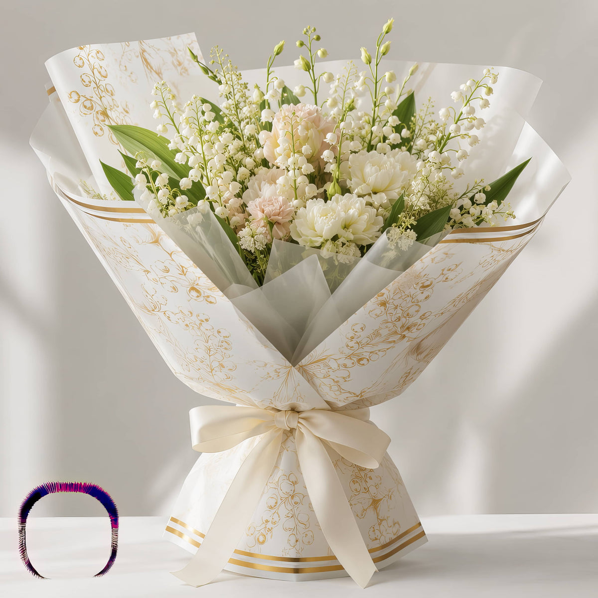 Premium Botanical Floral Wrapping Sheet 🌿🌸✨