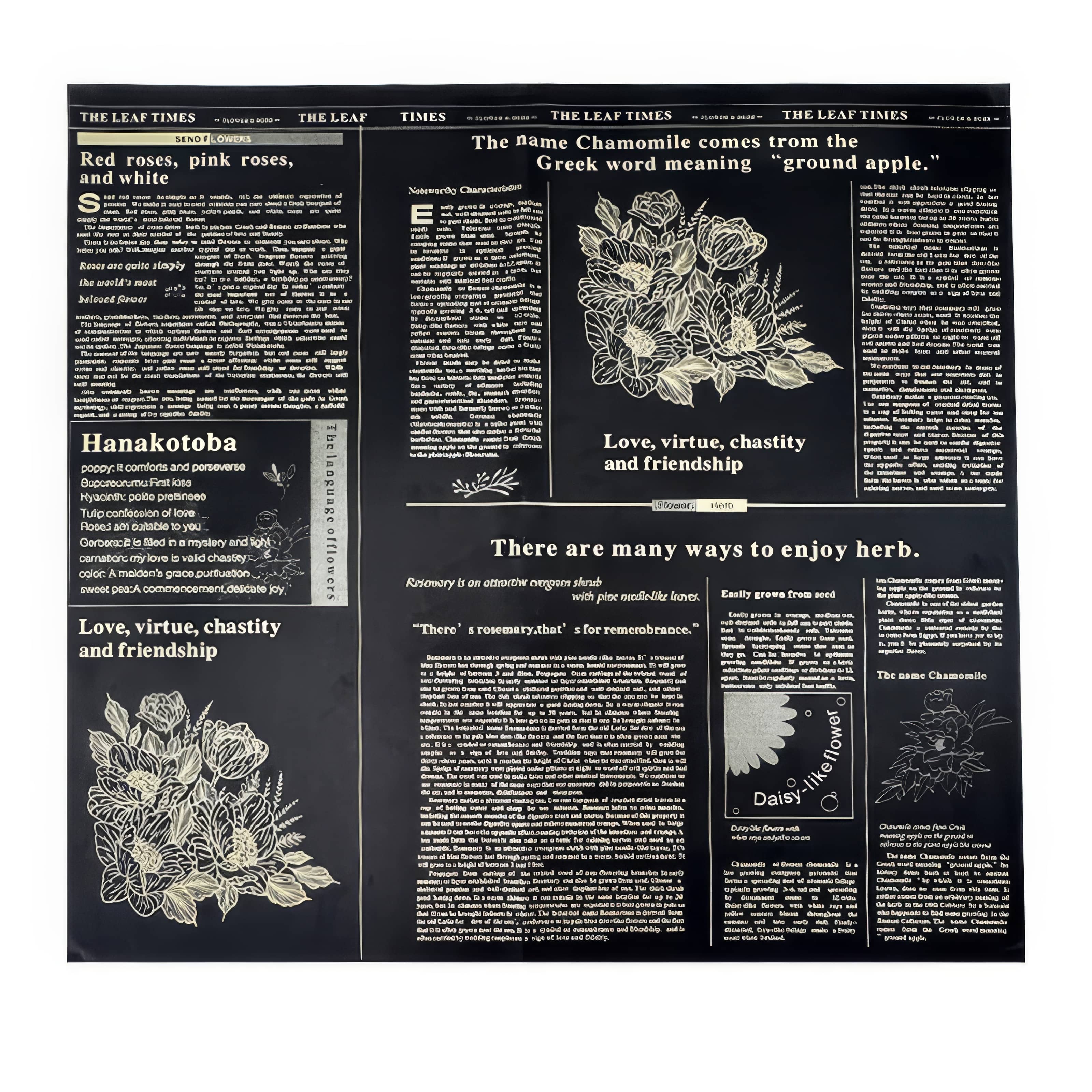 Botanical News Elegance Bouquet & Gift Wrap