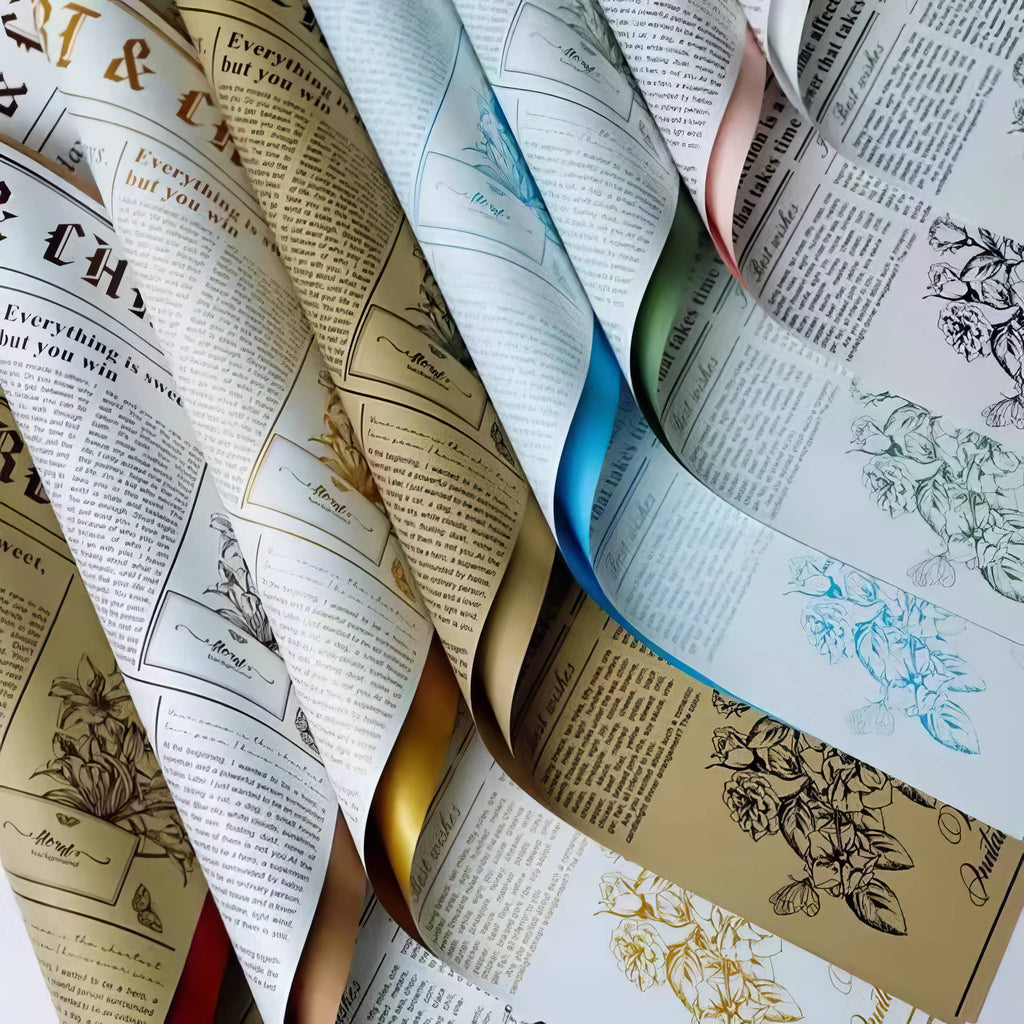 Floral News Chronicle Bouquet & Gift Wrap