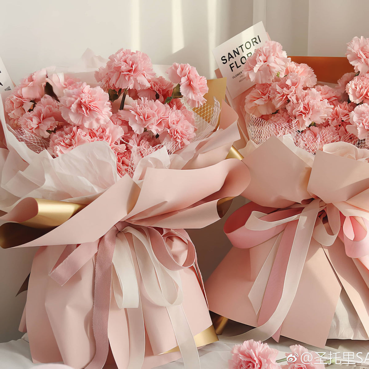 ✨ Luxury Double-Sided Golden Foil Bouquet Wrapping Sheet