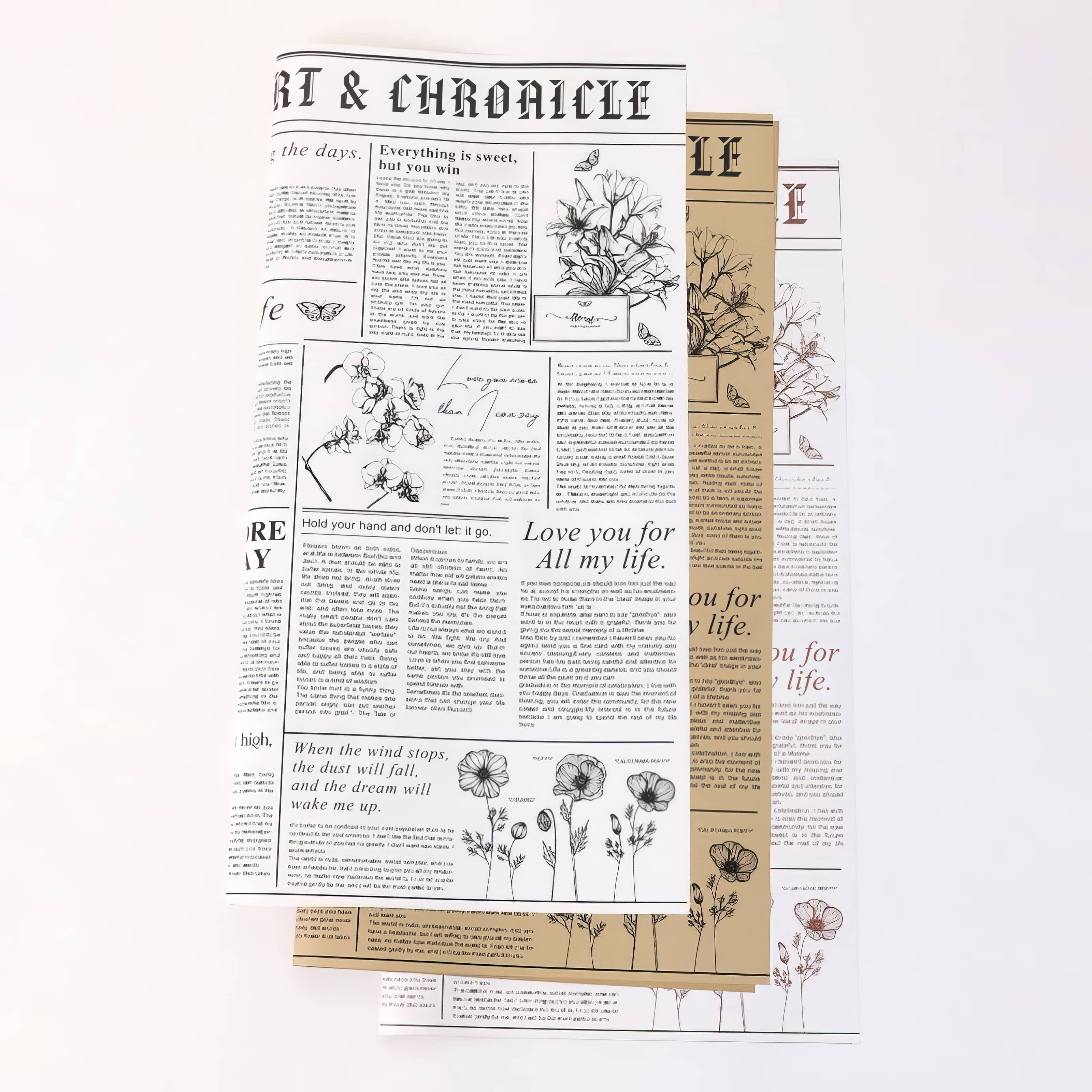 Floral News Chronicle Bouquet & Gift Wrap