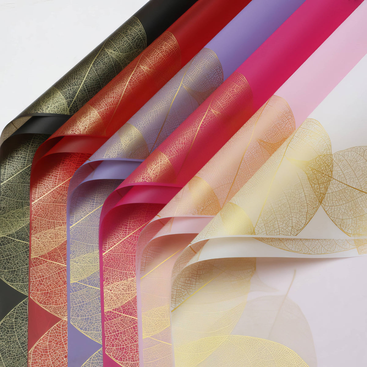 Premium Golden Leaf Floral  Bouquet & Gift Wrap