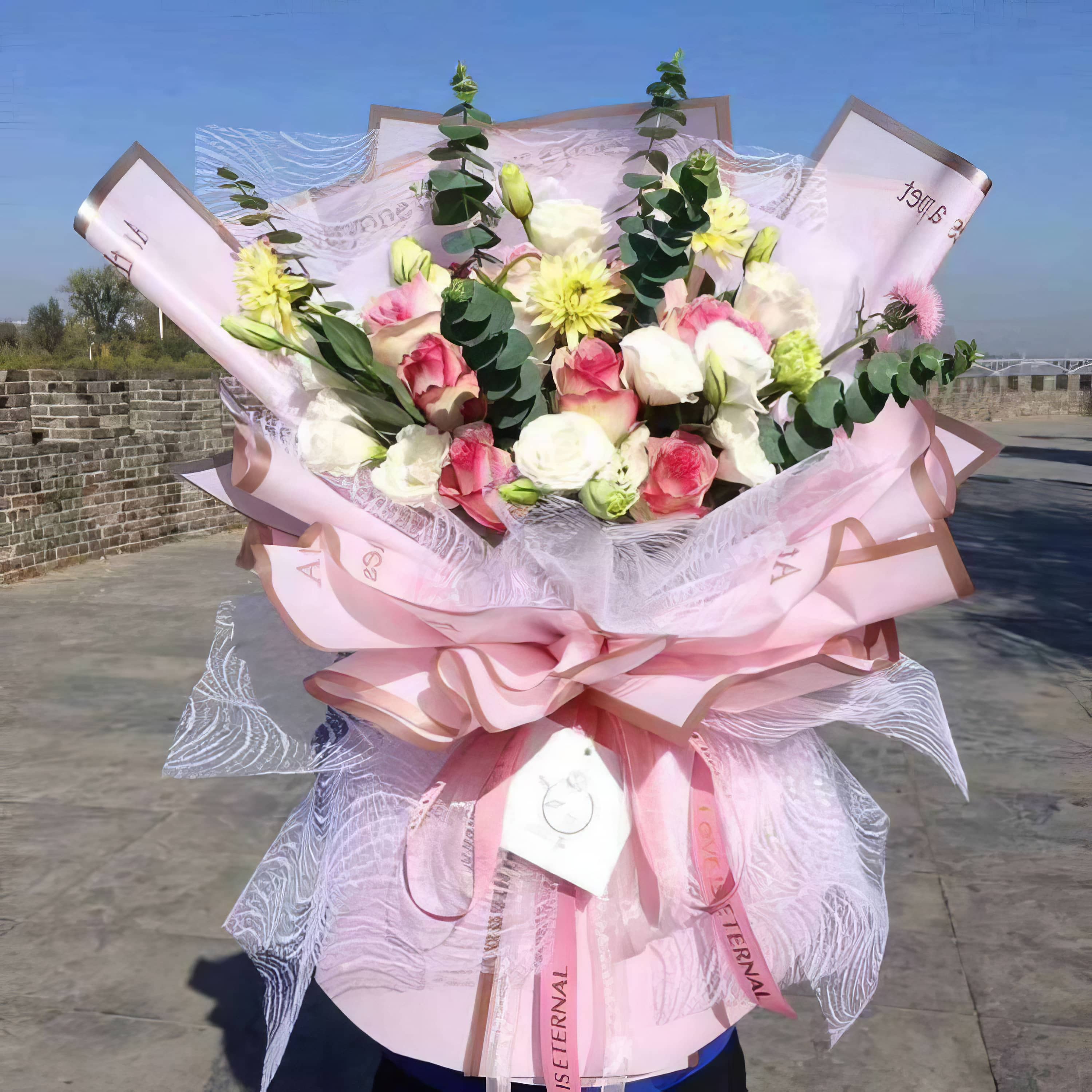 Poetic Love Elegance Bouquet & Gift Wrap