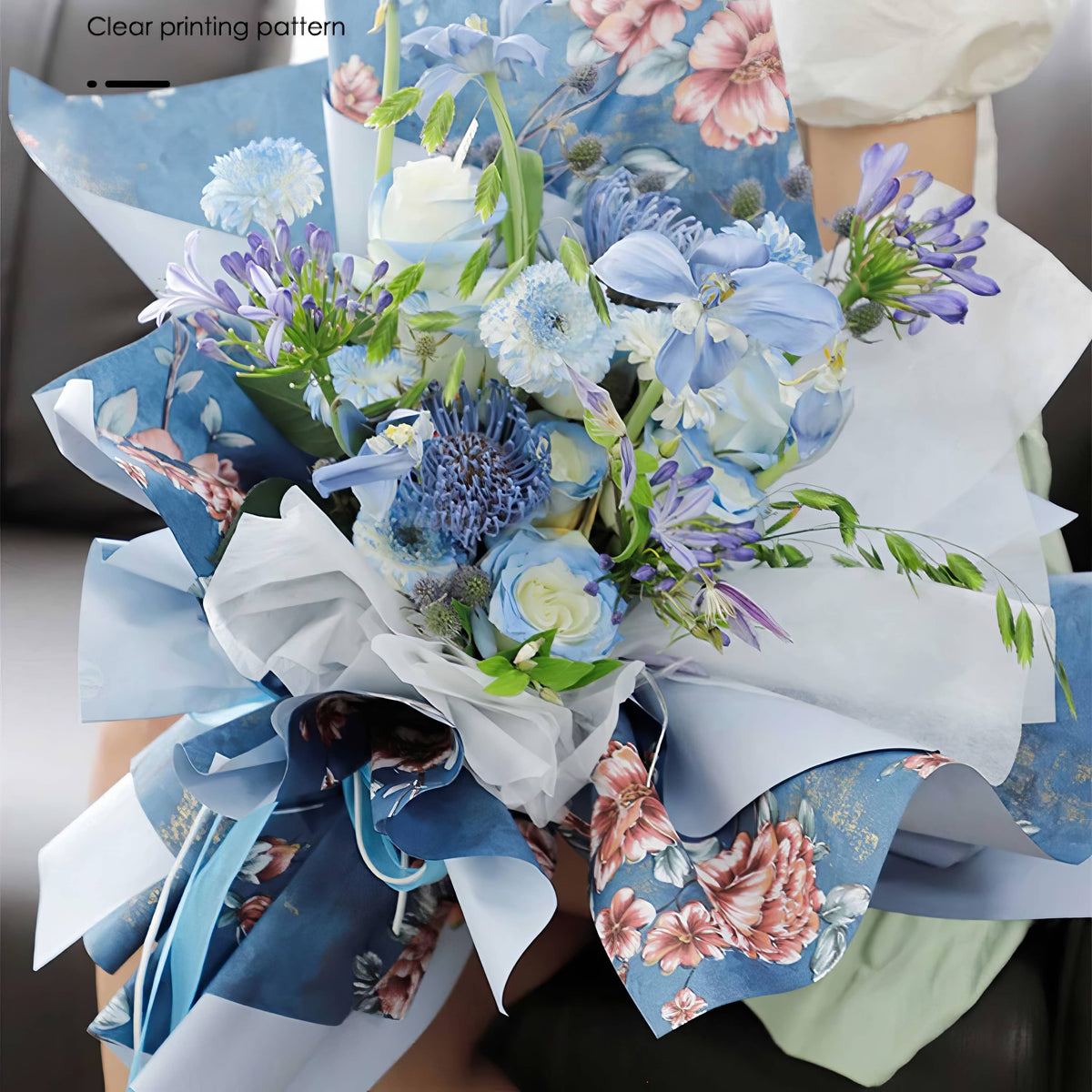 Luxury Enchanted Floral Bouquet &amp; Gift Wrapping Sheets 🌸✨