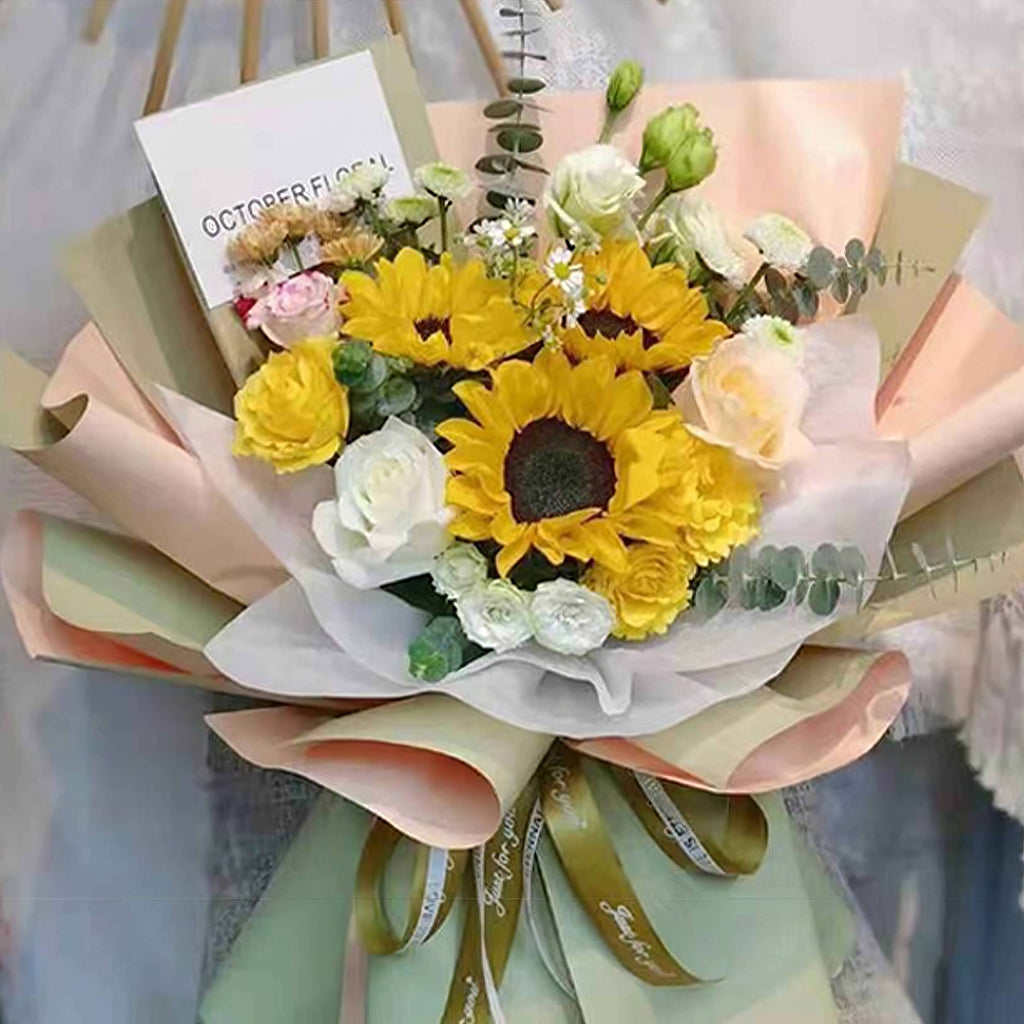 Elegant Pastel Matte Bouquet Wrapping Sheets 🌸✨