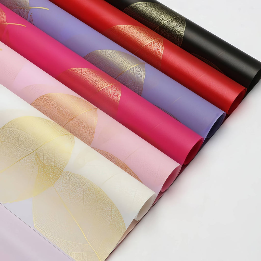 Premium Golden Leaf Floral  Bouquet & Gift Wrap