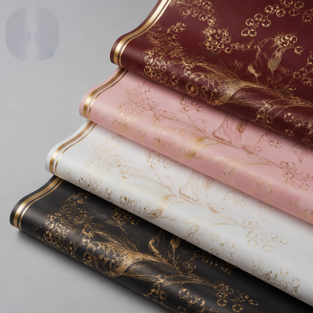 Premium Botanical Floral Wrapping Sheet 🌿🌸✨