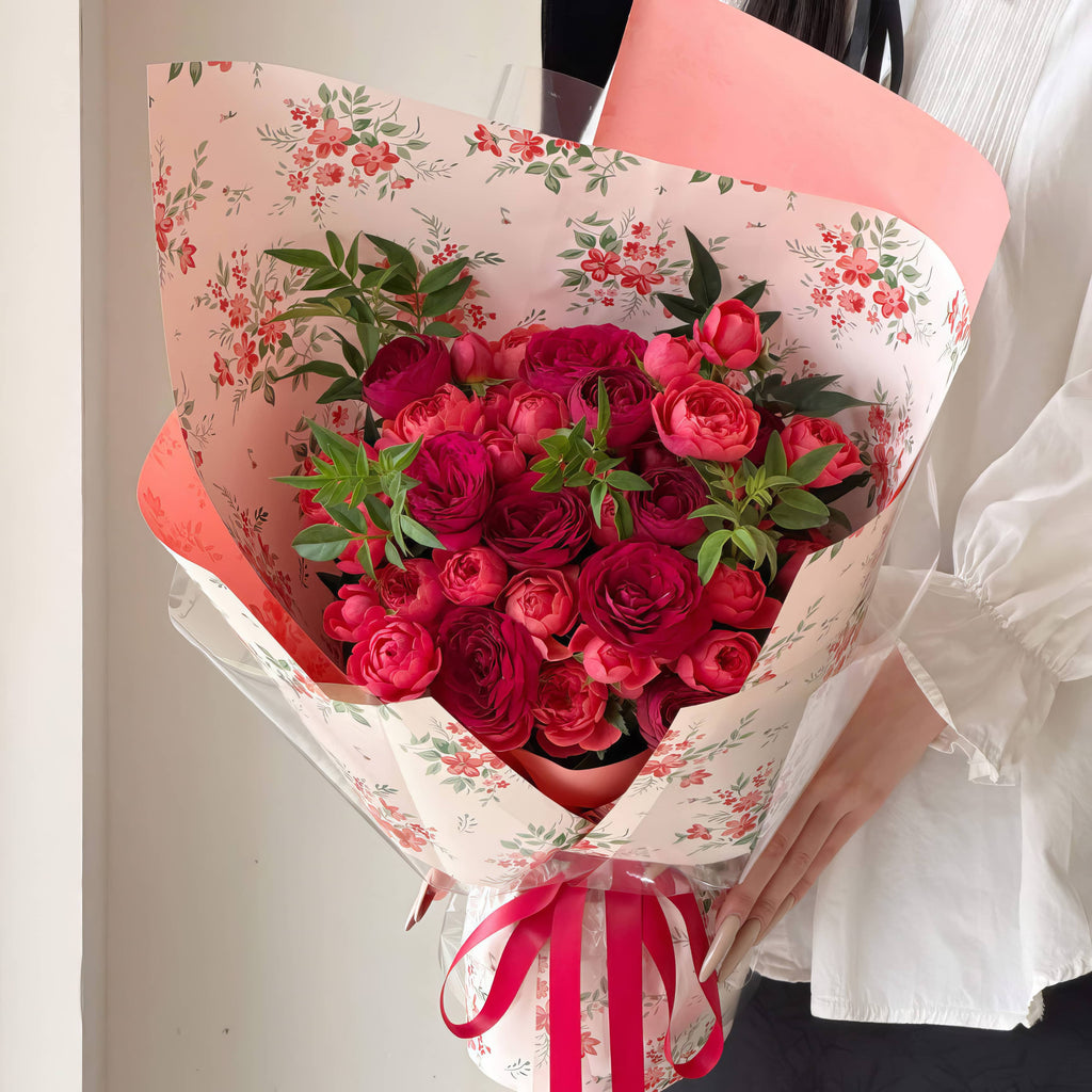 Pastel Garden Symphony Bouquet &amp; Gift Wrap