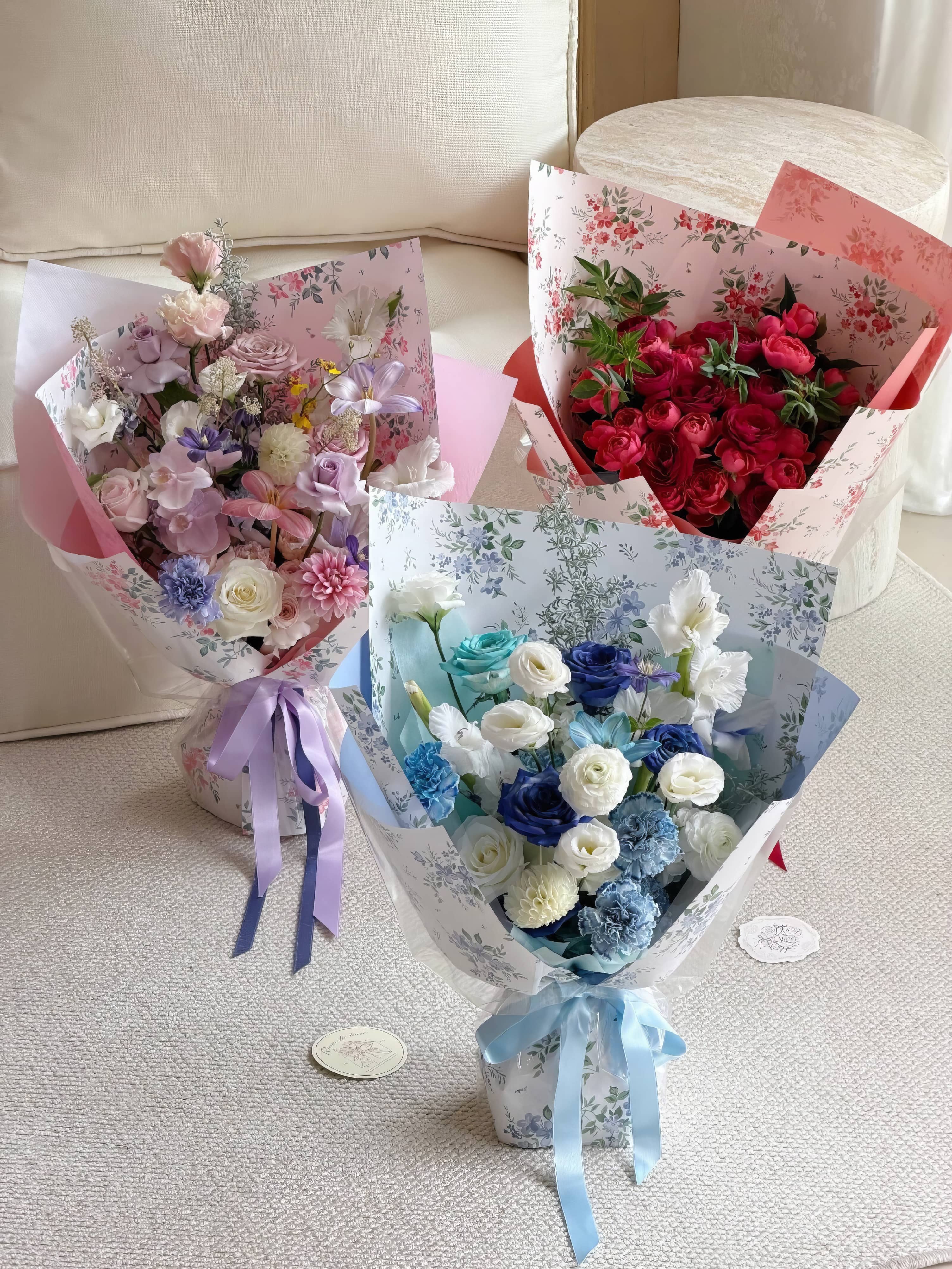 Pastel Garden Symphony Bouquet &amp; Gift Wrap