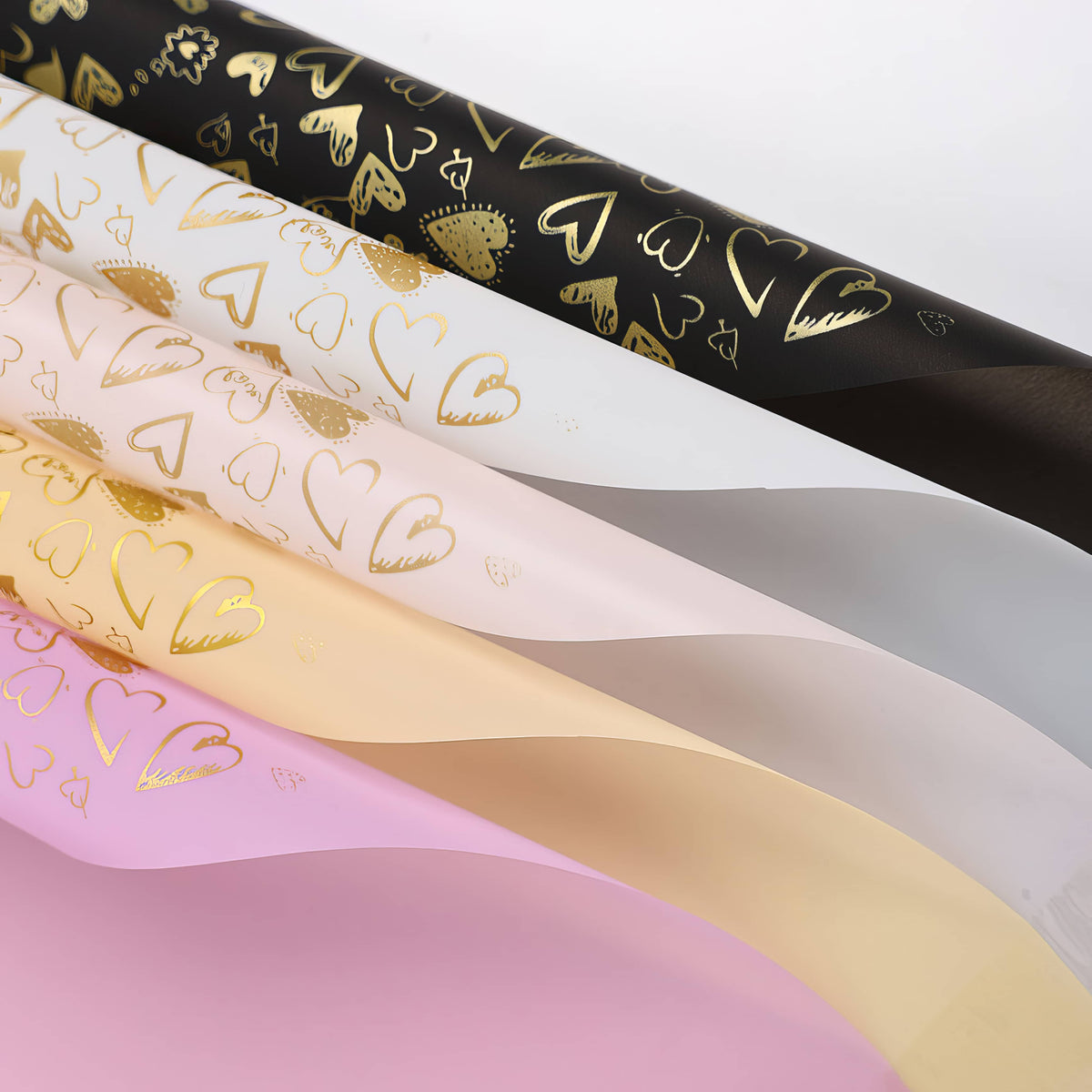 ✨ Luxury Hand-Drawn Heart Bouquet Wrap ✨