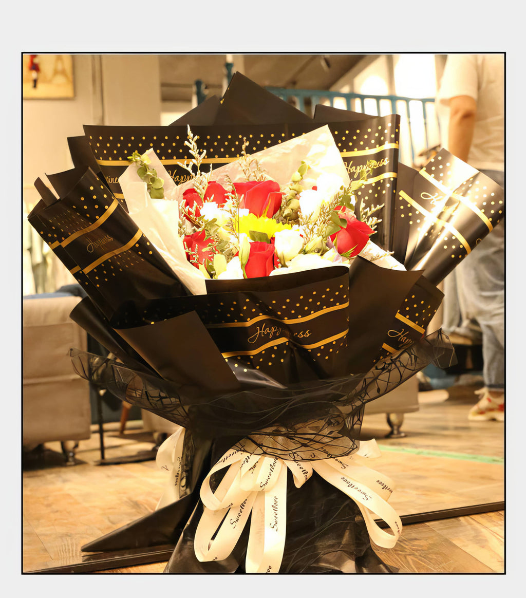 Eternal Happiness Bouquet & Gift Wrap