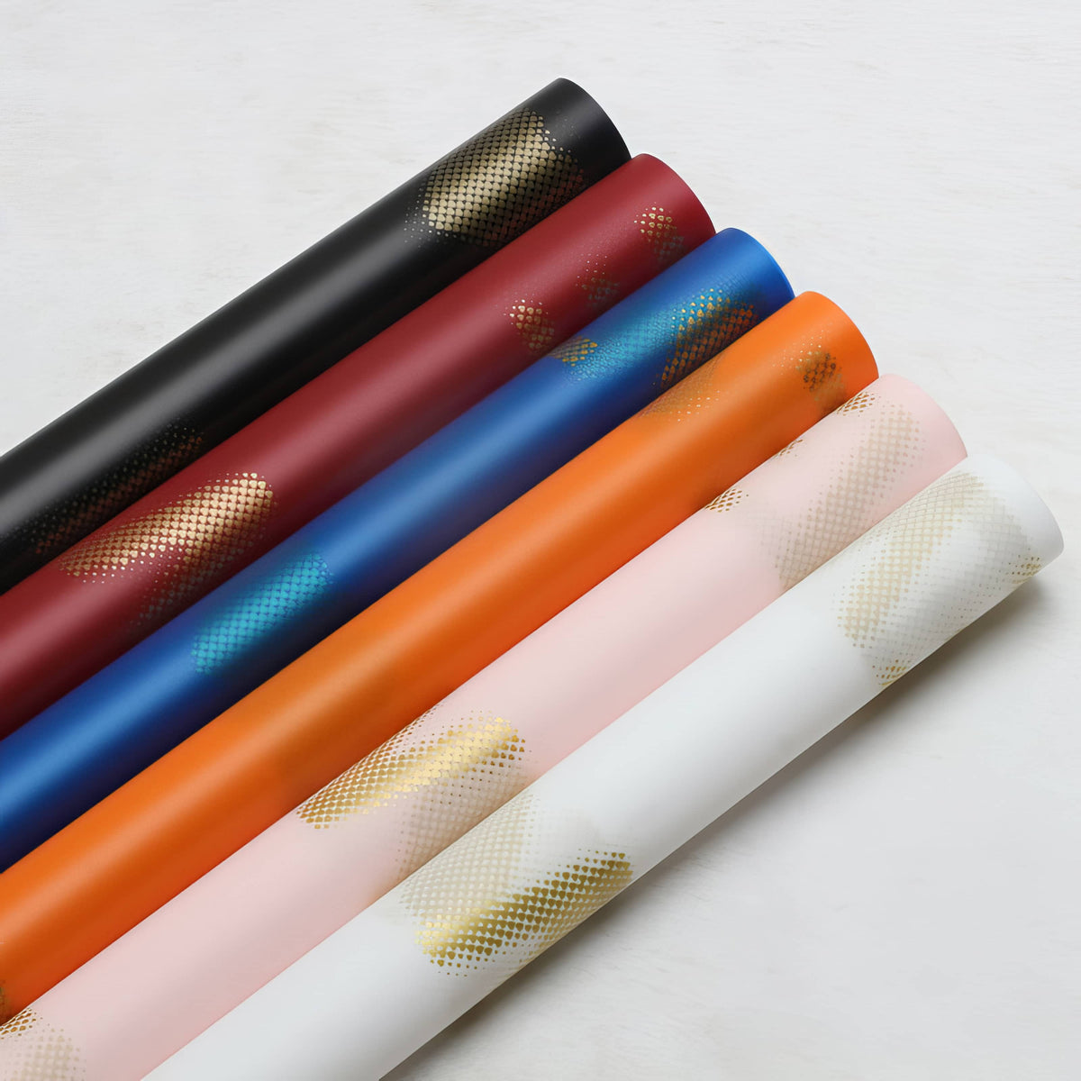 ✨ Premium Golden Love Heart Bouquet Wrapping Sheets💖 ✨