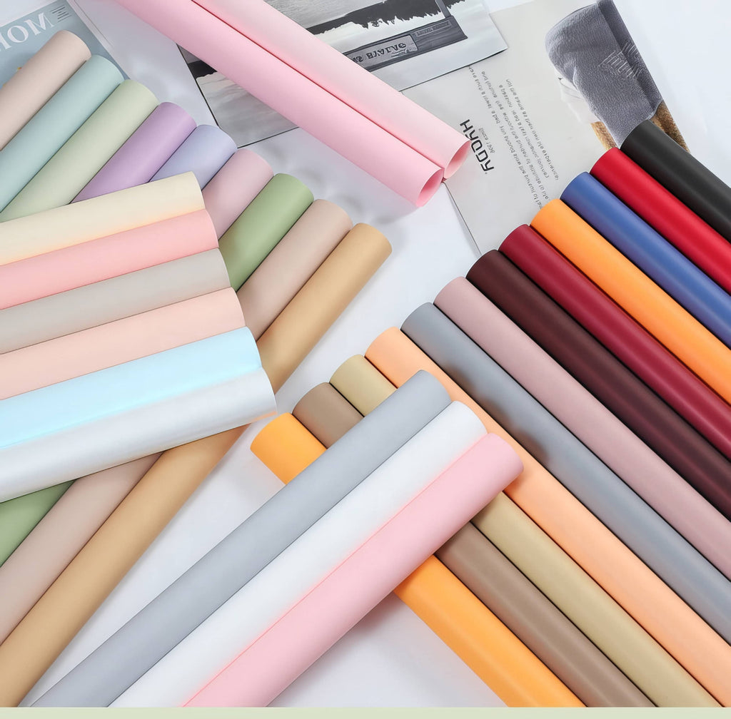 Premium Pastel Matte Floral Wrapping Sheets Bouquet &amp; Gift Wrap 🌸