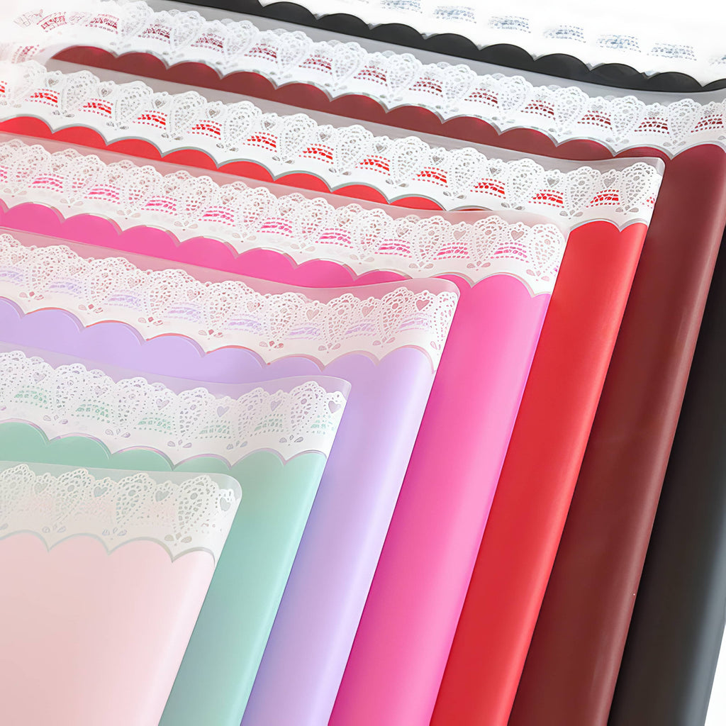Lace Border Bouquet Wrapping Sheets
