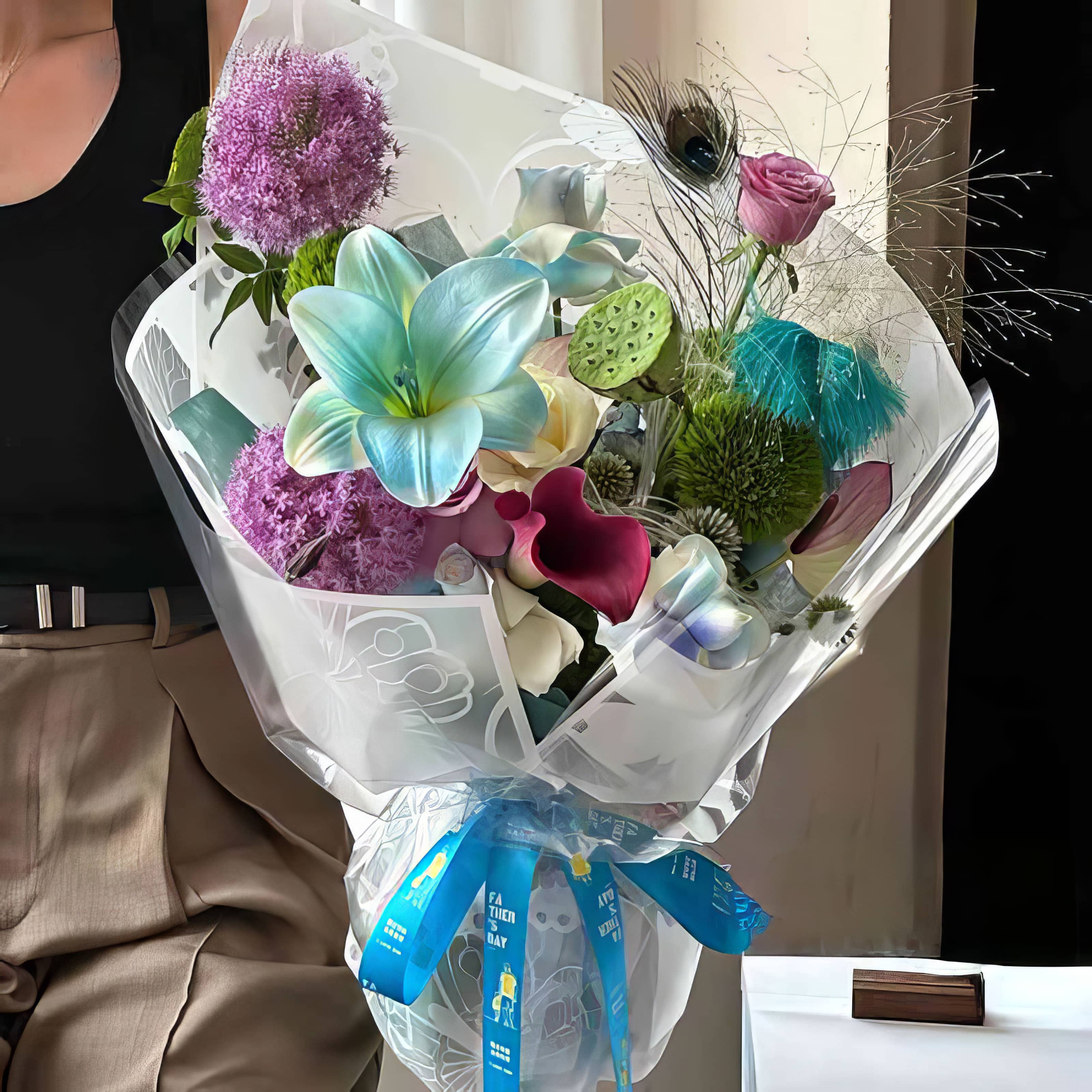 Midnight Butterfly Bouquet &amp; Gift Wrap