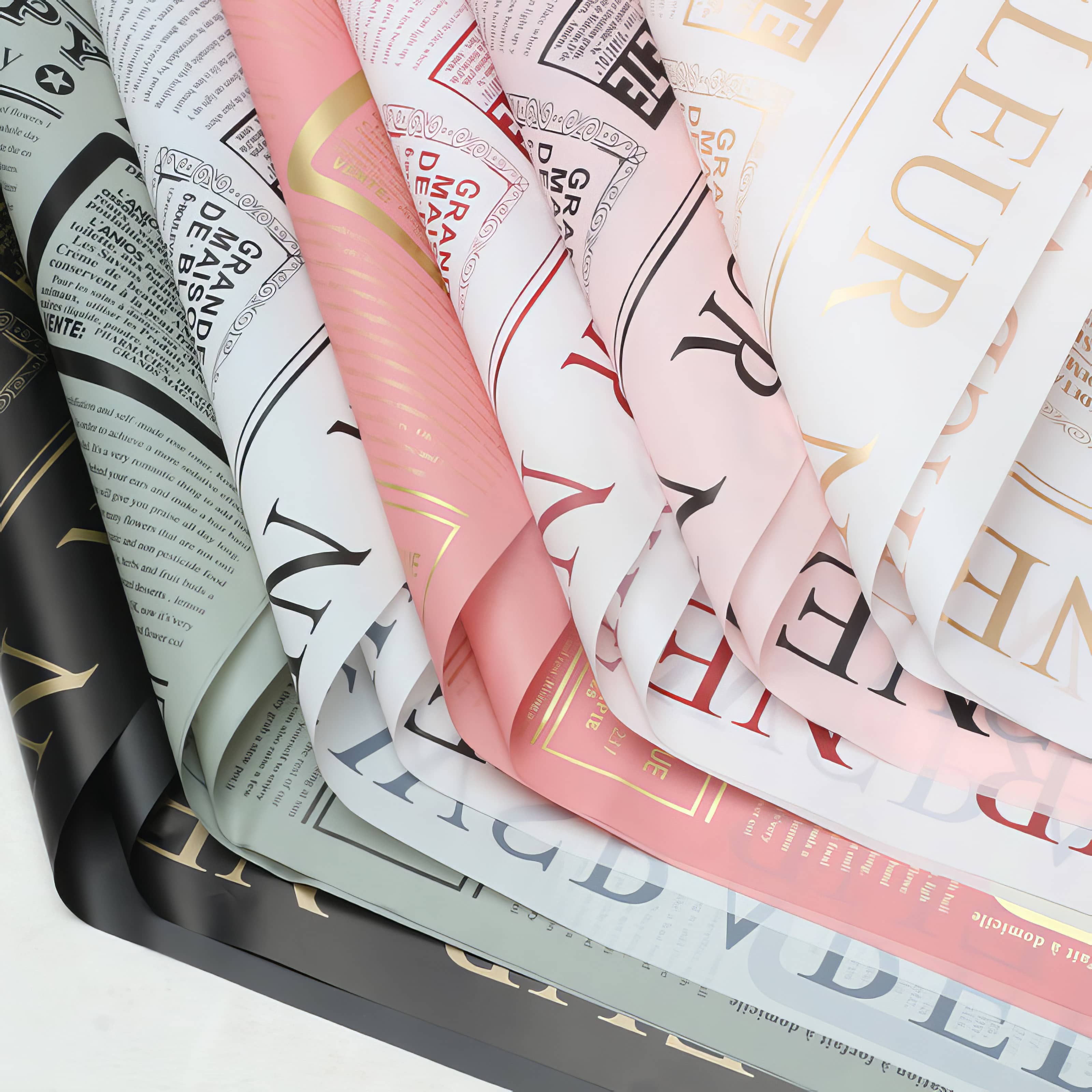 Vintage News Romance Bouquet & Gift Wrap