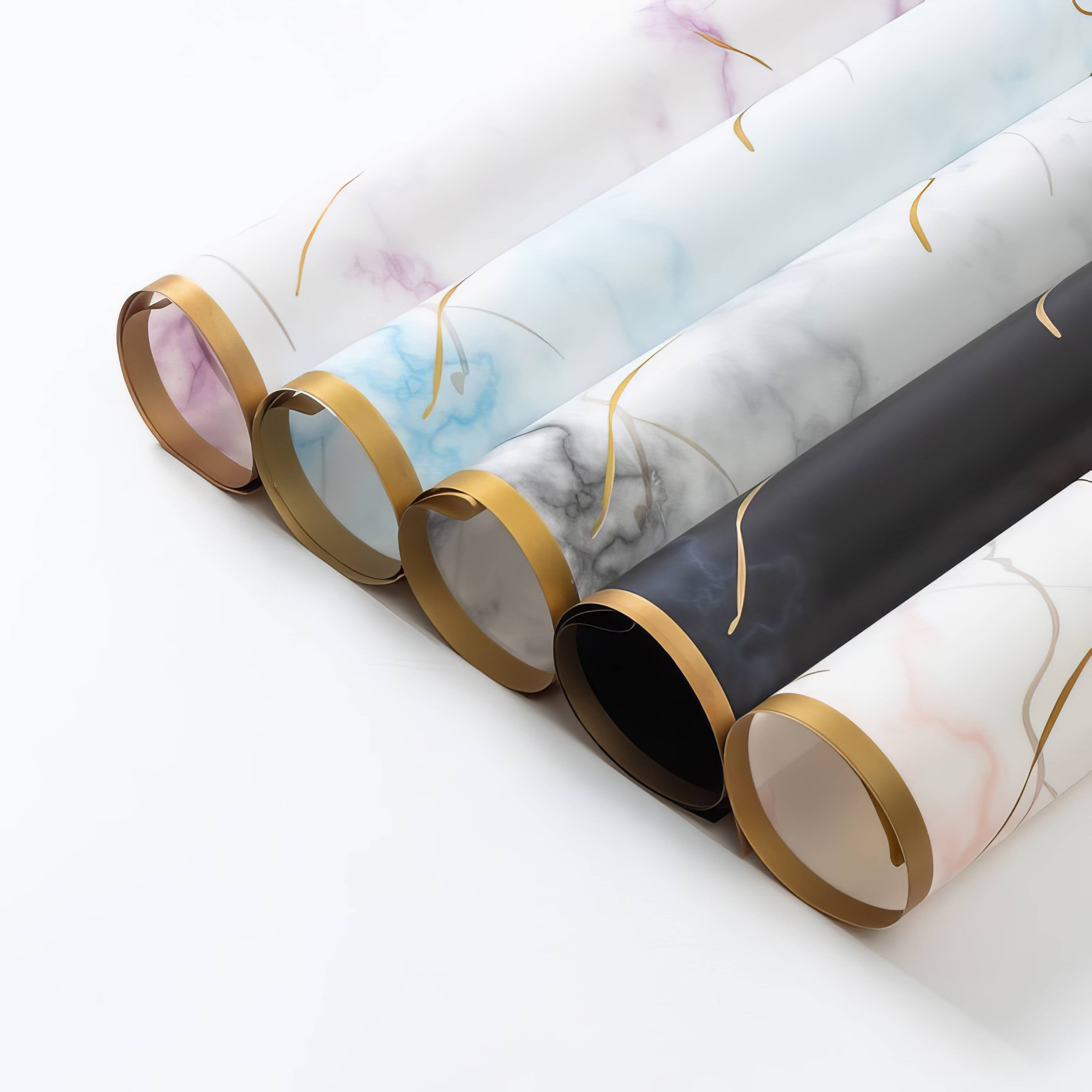 Marble Luxe Goldline Bouquet & Gift Wrap
