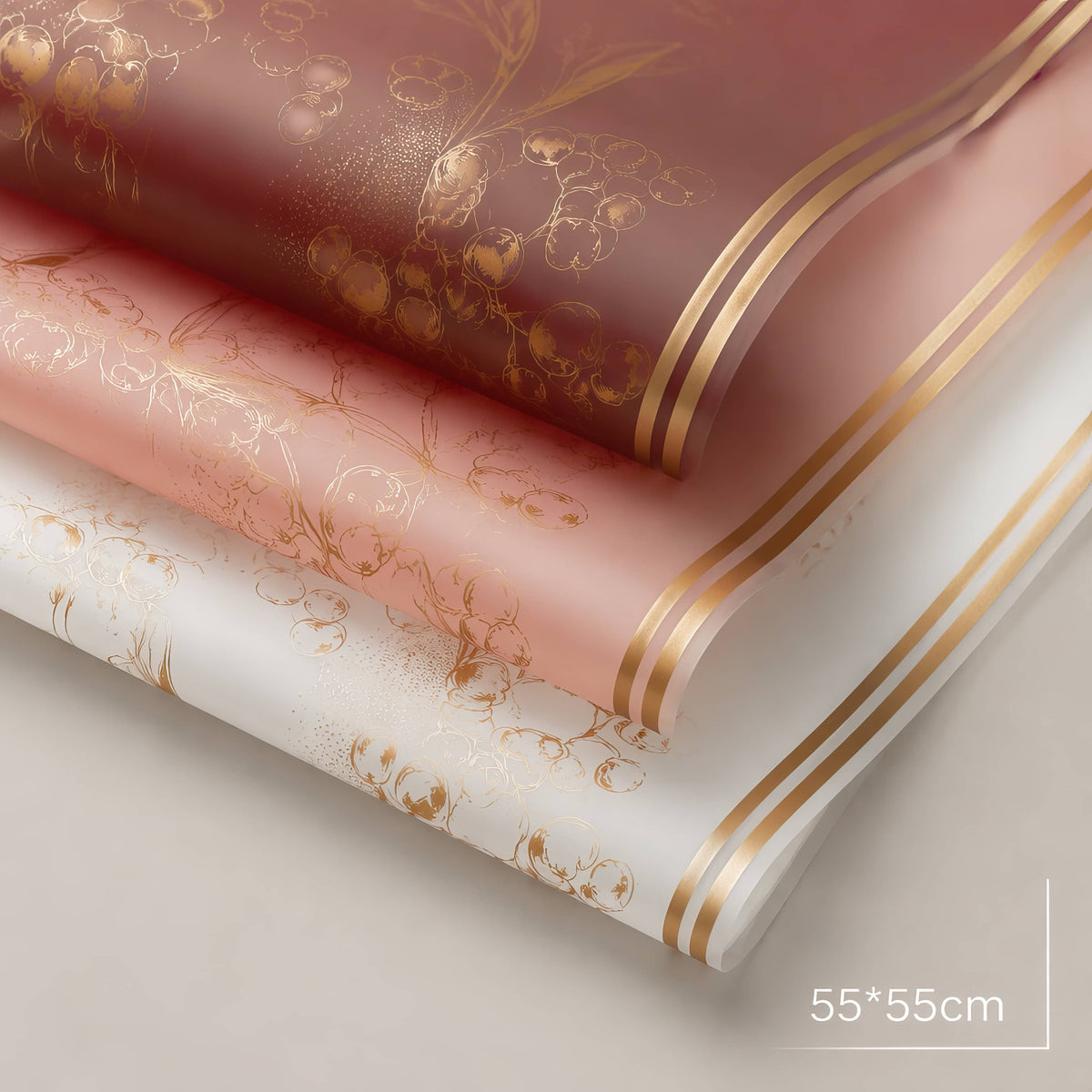 Premium Botanical Floral Wrapping Sheet 🌿🌸✨
