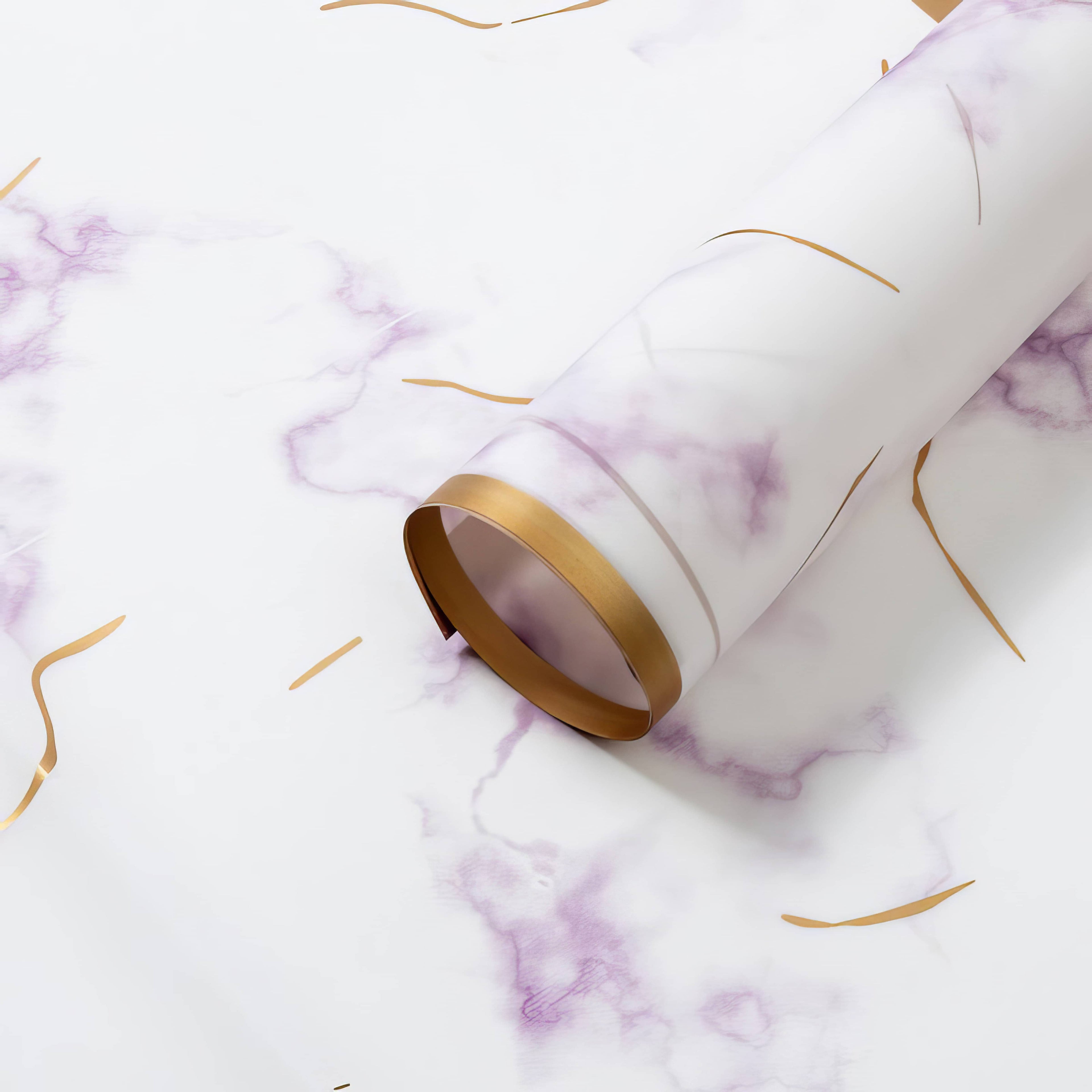 Marble Luxe Goldline Bouquet & Gift Wrap