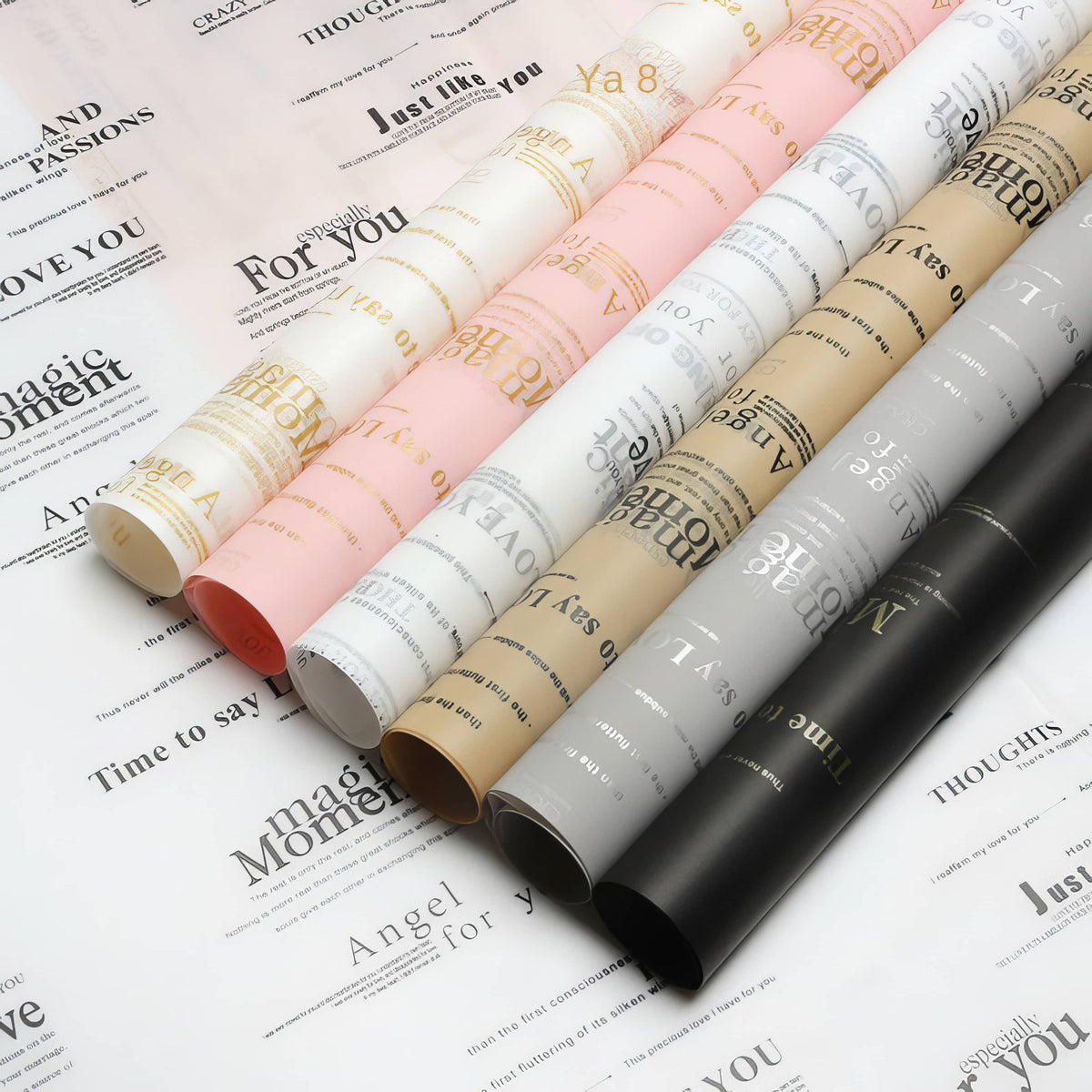 🌸 Luxury Angel For You Bouquet Wrapping Sheets 💐✨