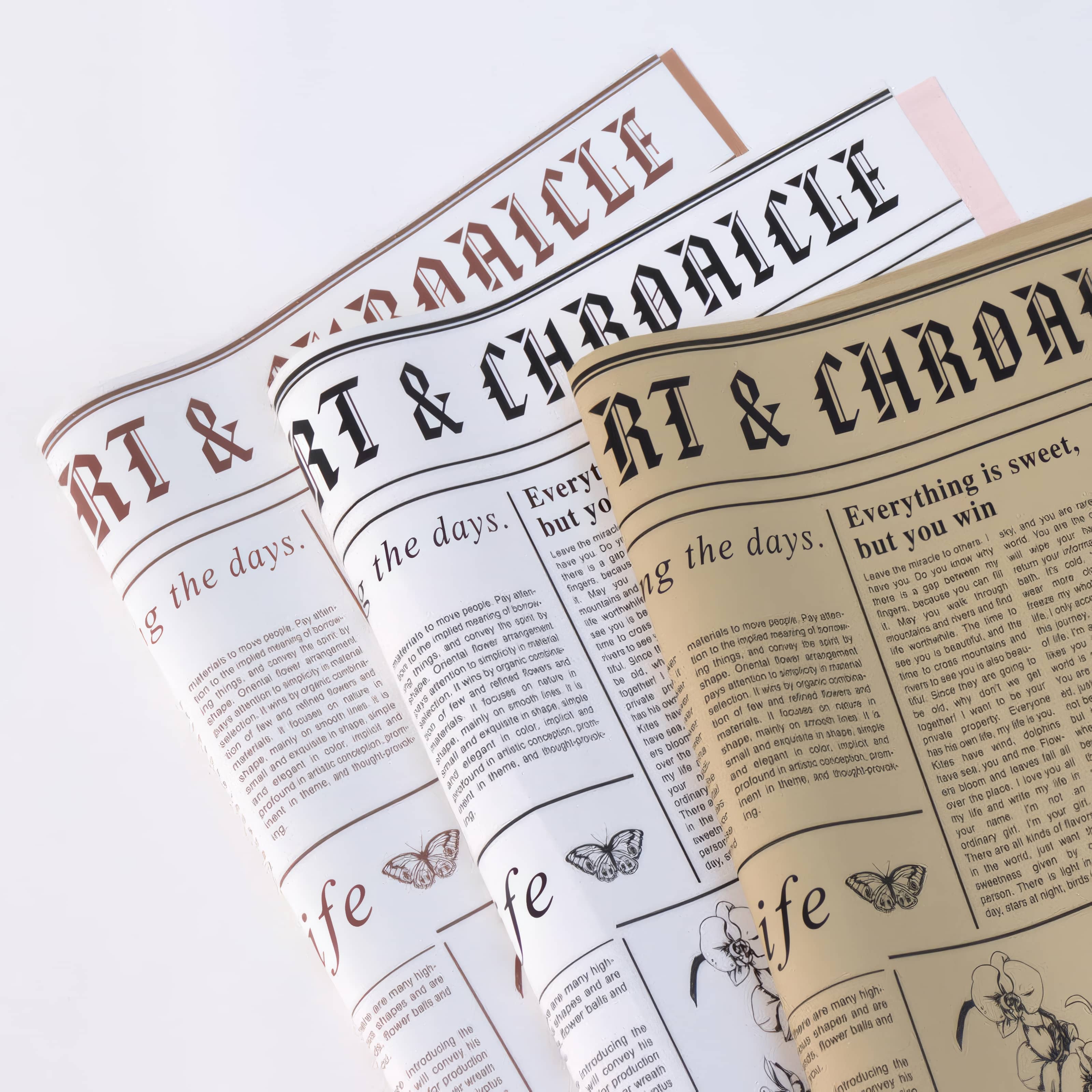 Floral News Chronicle Bouquet & Gift Wrap