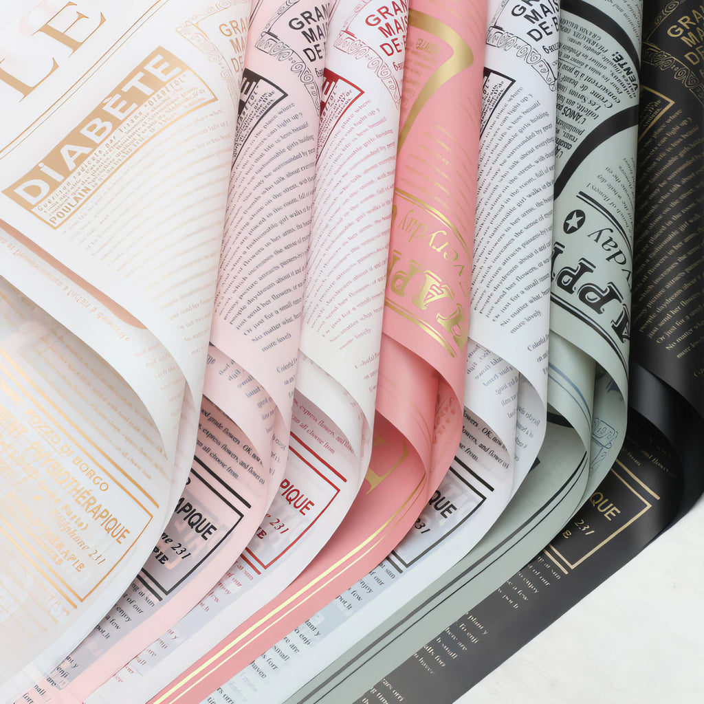 Vintage News Romance Bouquet & Gift Wrap