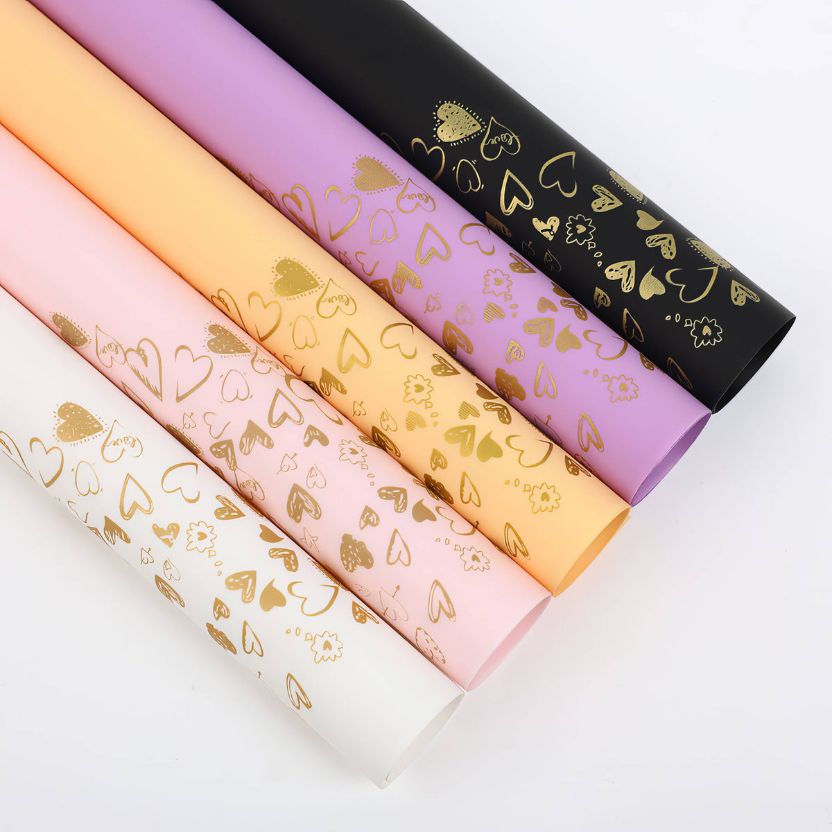 ✨ Luxury Hand-Drawn Heart Bouquet Wrap ✨