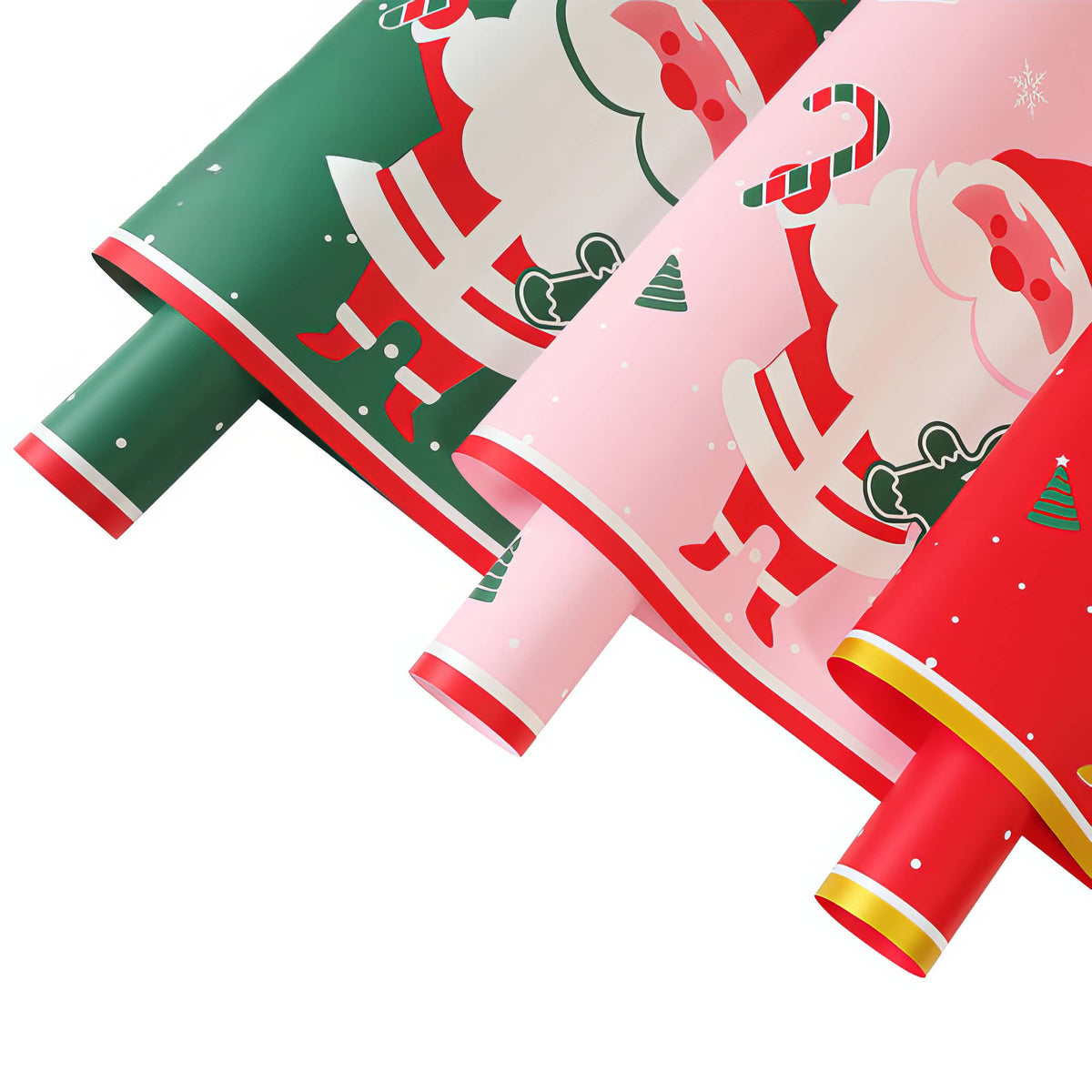 Premium Merry Christmas Santa Claus Bouquet Wrapping Sheets 🎅🎄✨