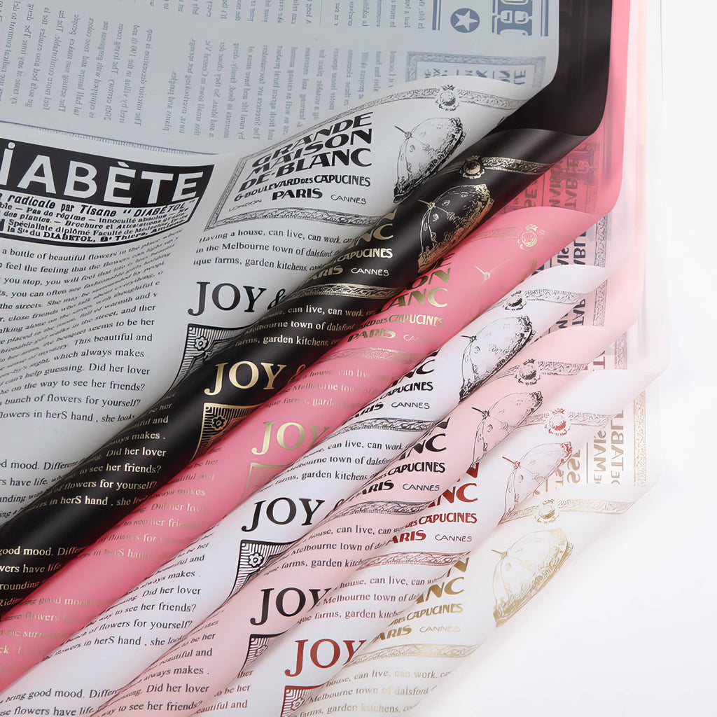 Vintage News Romance Bouquet & Gift Wrap