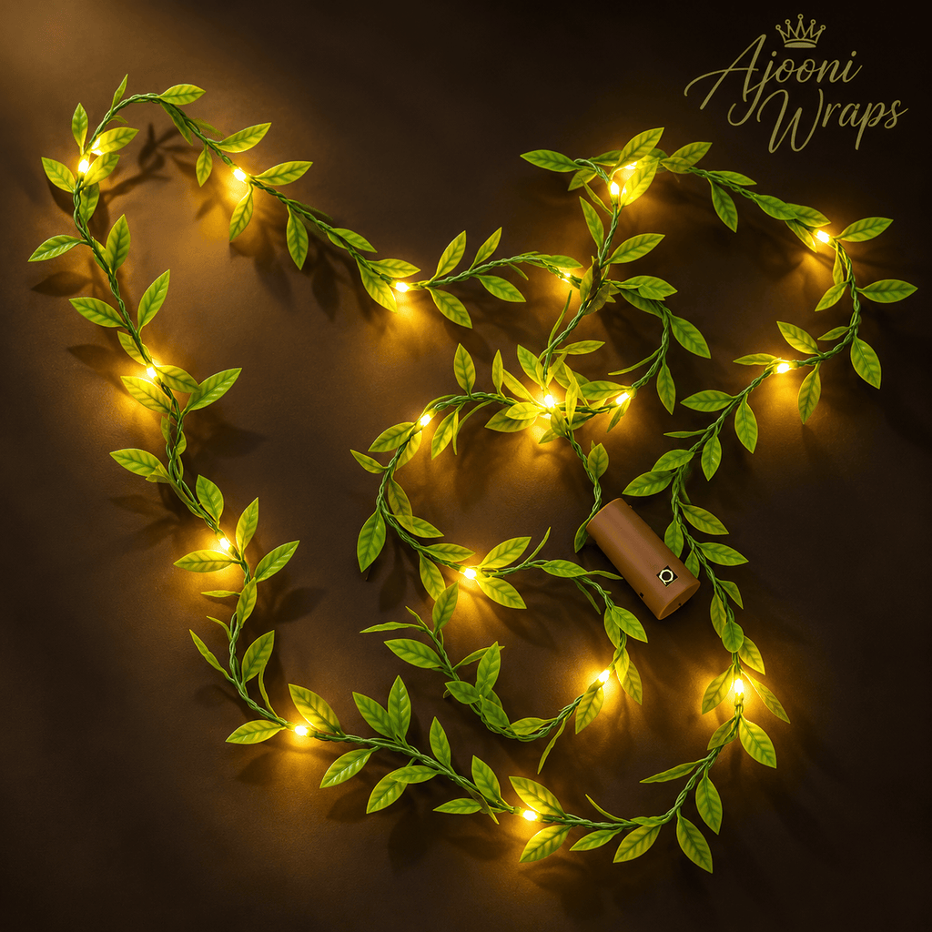 Green Leaf LED Garland Lights 🌿✨