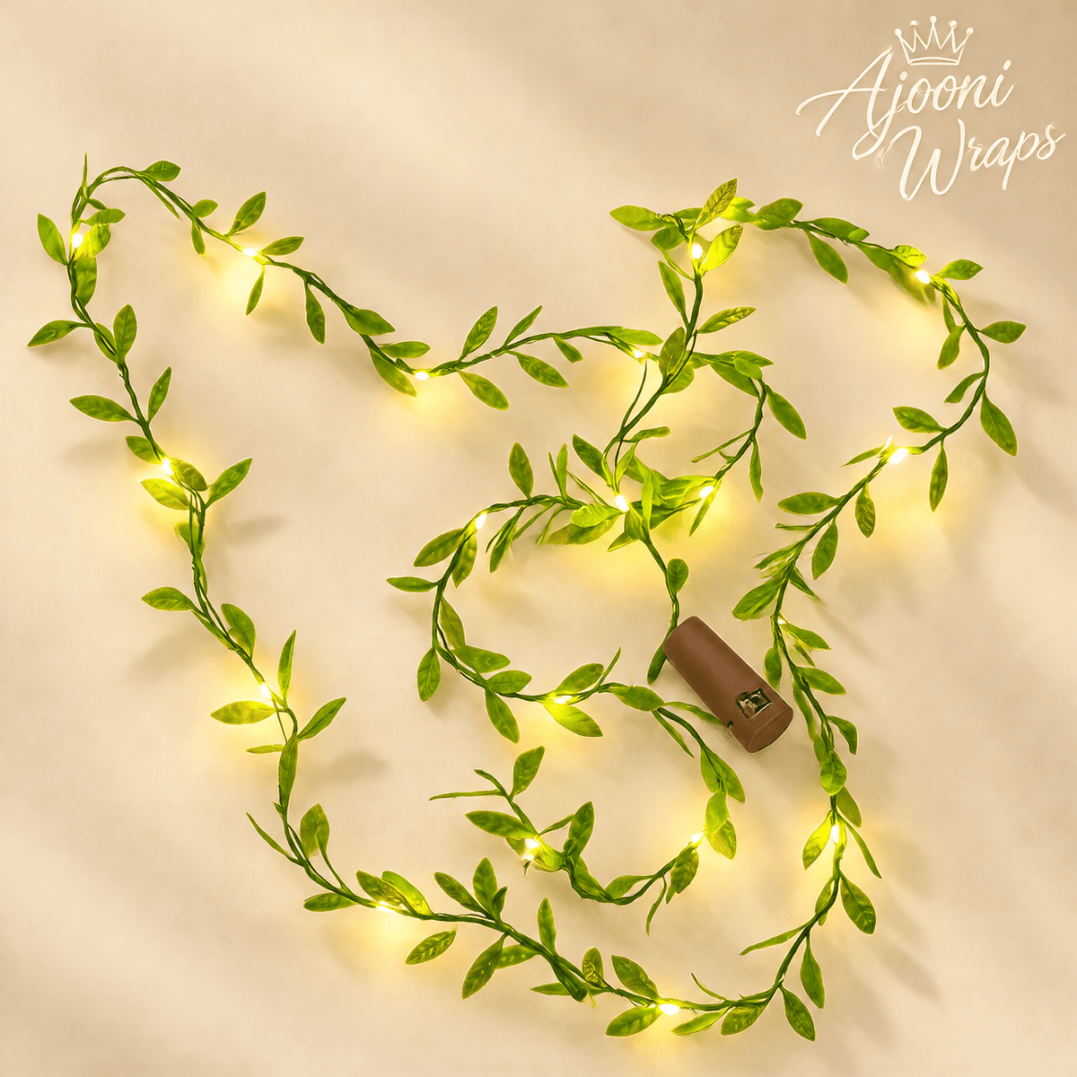Green Leaf LED Garland Lights 🌿✨