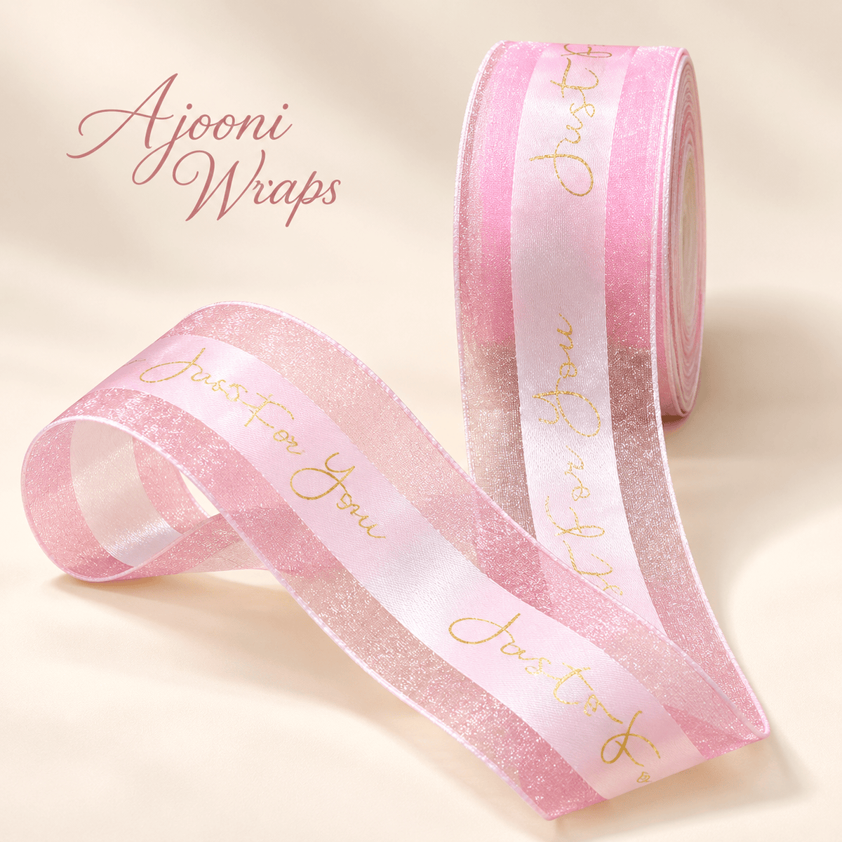 Luxury Just For You Organza Satin Ribbon | 1.5 Inch |