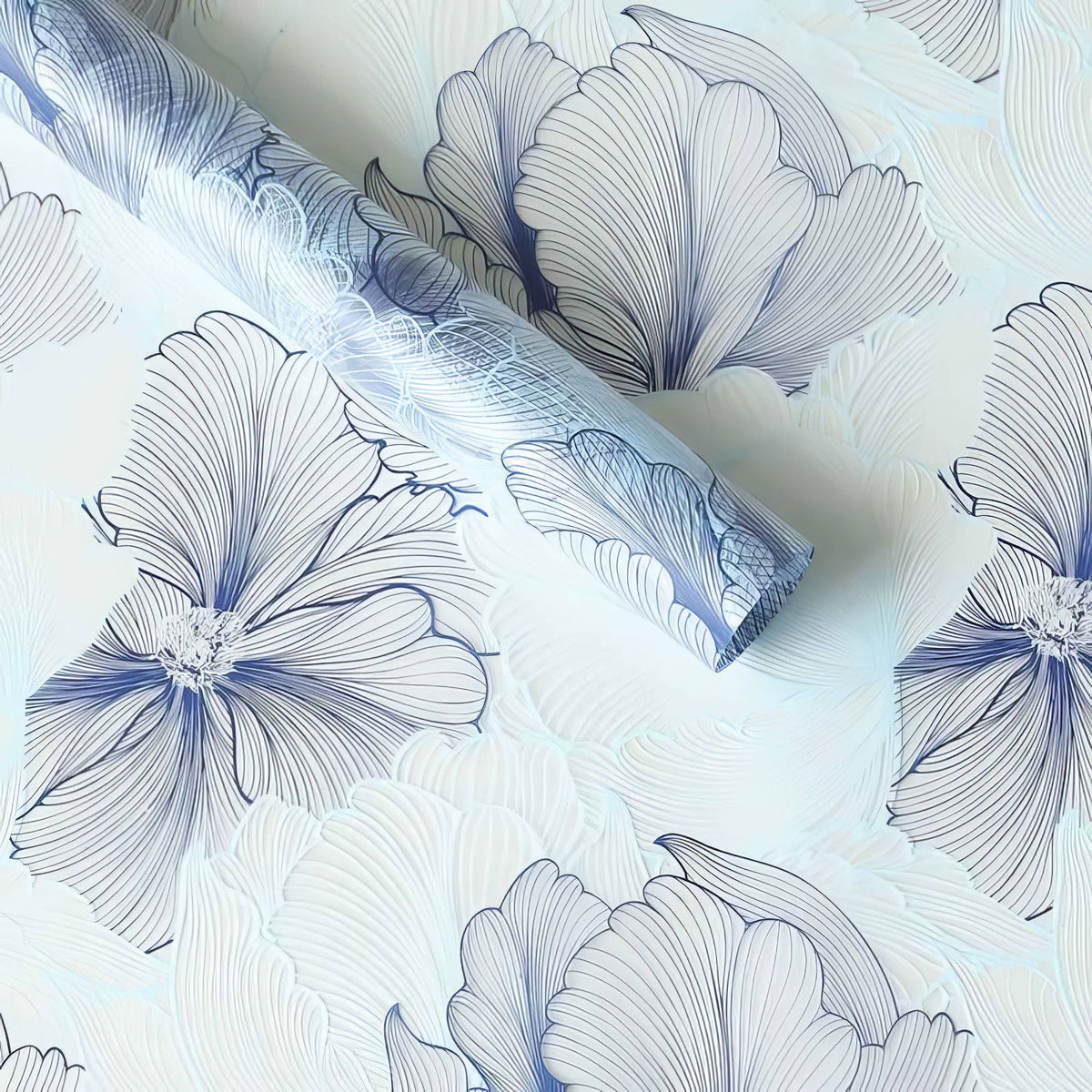 Premium Floral Sketch Bouquet Wrapping Sheets 🌸✨