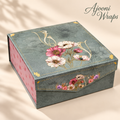 Pastel Sage Botanical Magnetic Collapsible Gift Box 🌿🌸