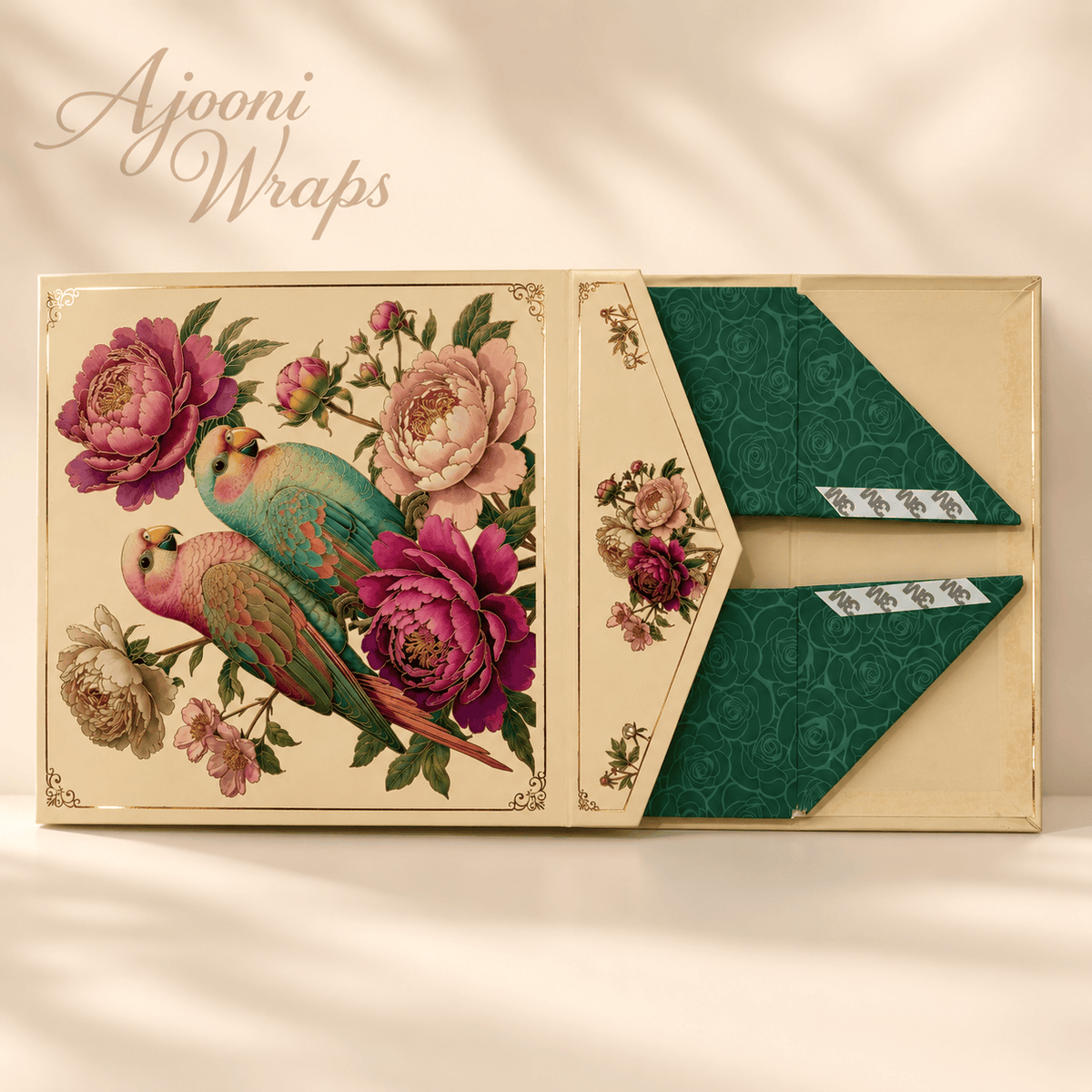 Lovebird Paradise Magnetic Collapsible Gift Box 🌸🦜