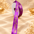 ✨ Premium Satin Happy Diwali Ribbon with Golden Print 🎀