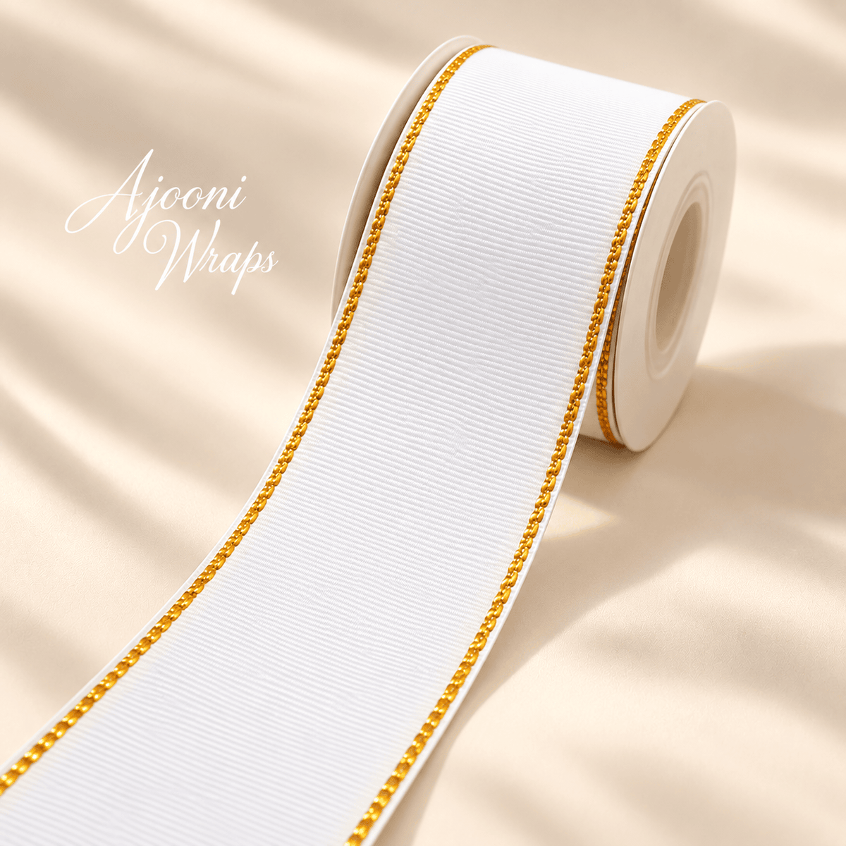 Luxury Gold Trim Grosgrain Ribbon | 1.5 Inch | | 10 Yards |✨