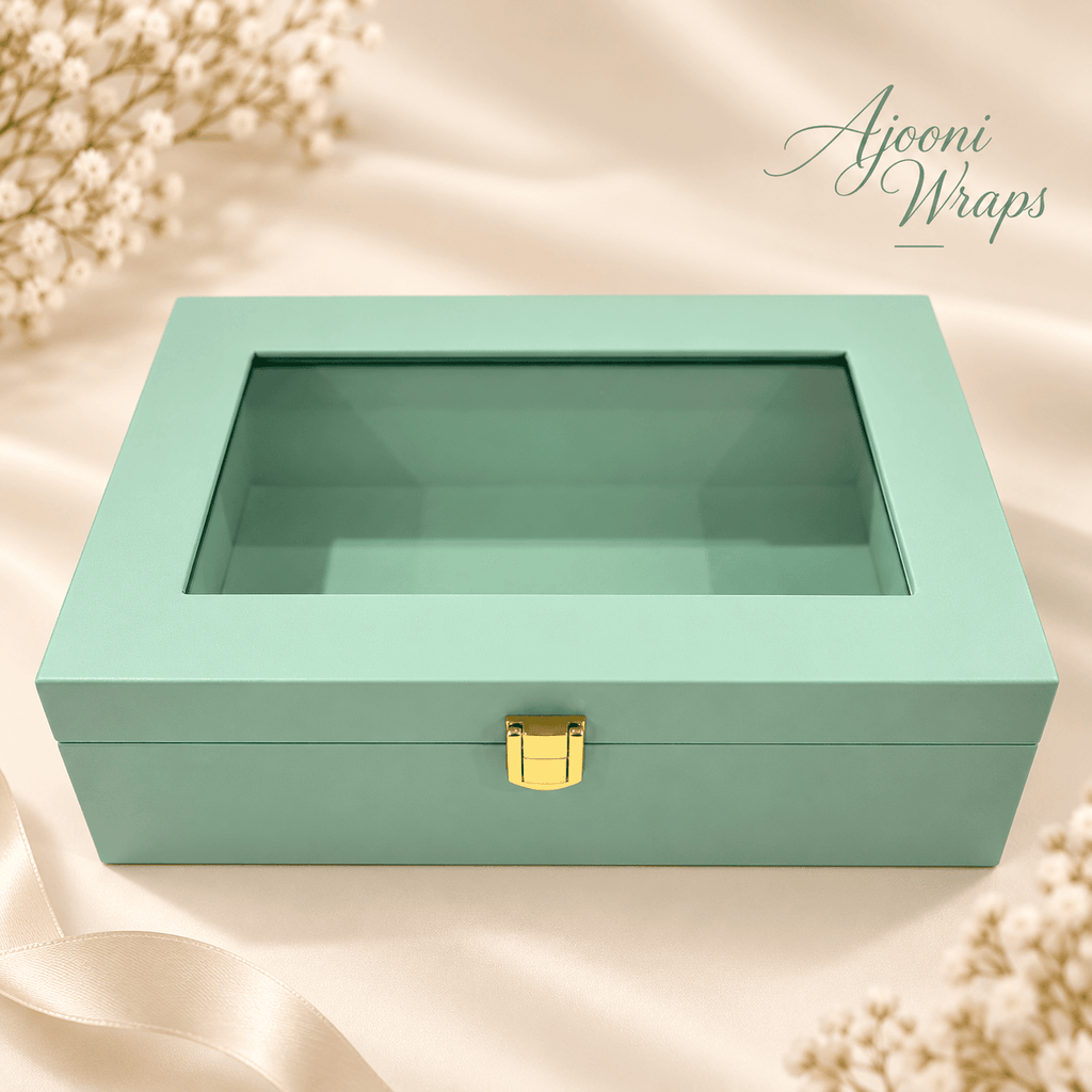 Luxury Leatherette Acrylic Window Box