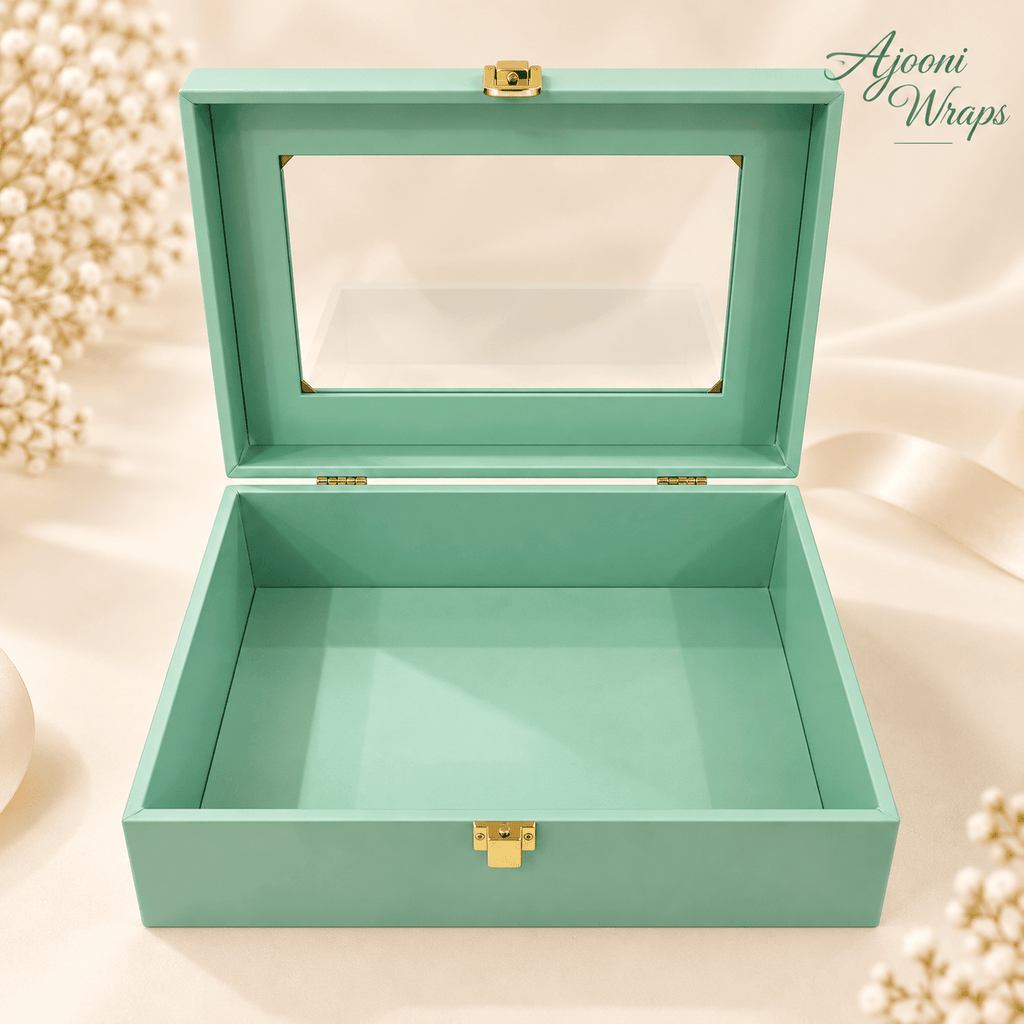 Luxury Leatherette Acrylic Window Box